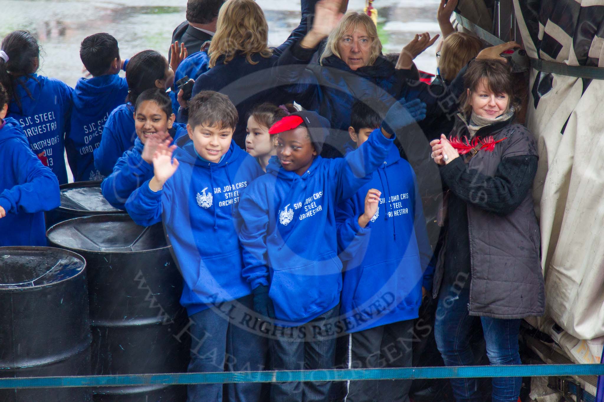 Lord Mayor's Show 2013: 105-Sir John Cass's Foundation and its Schools- is a leading independent educational charity..
Press stand opposite Mansion House, City of London,
London,
Greater London,
United Kingdom,
on 09 November 2013 at 11:55, image #1231
