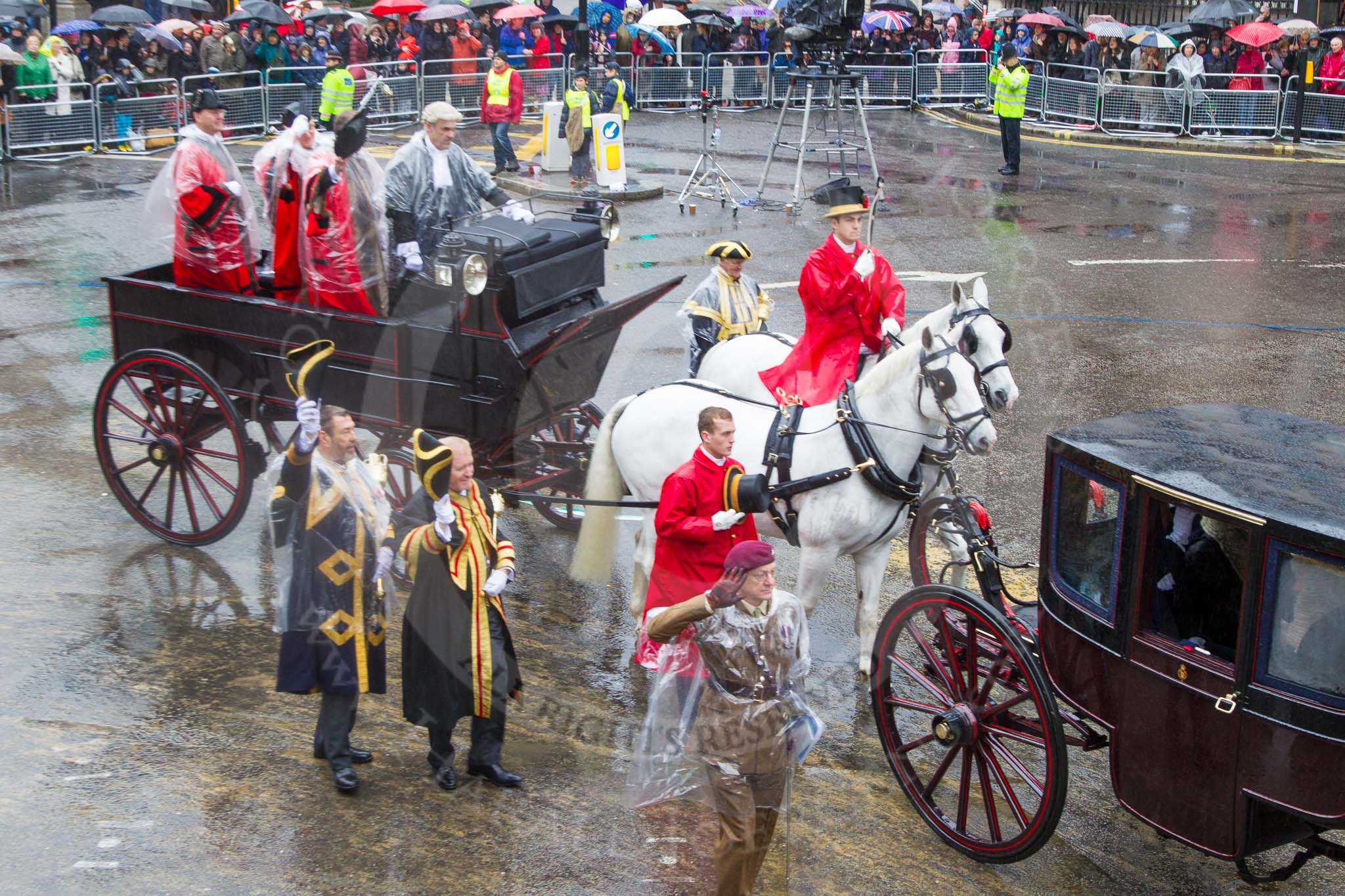 Lord Mayor's Show 2013: Carriages used by the Worshipful Companies and Guilds of the City, further information would be most welcome!.
Press stand opposite Mansion House, City of London,
London,
Greater London,
United Kingdom,
on 09 November 2013 at 12:09, image #1412