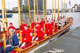 Lord Mayor's Show 2013: Thames Watermen on board of Gloriana, the barge built for The Queen's Diamond Jubilee, ready to row the Lord Mayor from Westminster to the City. Photo by Mike Garland..




on 09 November 2013 at 08:35, image #8