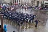 Lord Mayor's Show 2013: 16-Royal Air Force- marching contingent includes Regular and Reserve personnel..
Press stand opposite Mansion House, City of London,
London,
Greater London,
United Kingdom,
on 09 November 2013 at 11:08, image #292
