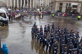 Lord Mayor's Show 2013: 16-Royal Air Force- marching contingent includes Regular and Reserve personnel..
Press stand opposite Mansion House, City of London,
London,
Greater London,
United Kingdom,
on 09 November 2013 at 11:08, image #299