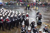 Lord Mayor's Show 2013: 96- Royal Marines-the highly-trained specialist amphibious Commando troops are part of the Royal Navy and will celebrate their 350th anniverary next year..
Press stand opposite Mansion House, City of London,
London,
Greater London,
United Kingdom,
on 09 November 2013 at 11:52, image #1166