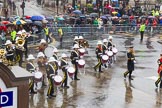 Lord Mayor's Show 2013: 114-Royal British Legion Band& Corps Drum Romford-formed in 1952, the band is made up of youngsters aged between 10-25 years..
Press stand opposite Mansion House, City of London,
London,
Greater London,
United Kingdom,
on 09 November 2013 at 12:01, image #1316