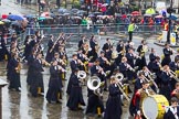 Lord Mayor's Show 2013: 121-Christ Hospital School Band- The hospital was founded in London in 1552 and though now located in Sussex, it continues to enjoy close links with the City..
Press stand opposite Mansion House, City of London,
London,
Greater London,
United Kingdom,
on 09 November 2013 at 12:05, image #1371