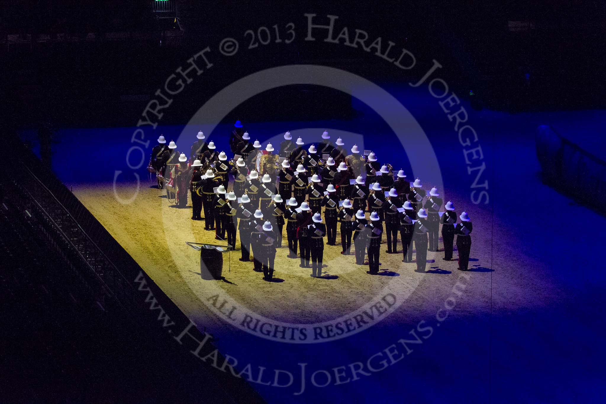 British Military Tournament 2013: The Band of the Royal Marines next to the German U-Boat..
Earls Court,
London SW5,

United Kingdom,
on 06 December 2013 at 14:32, image #7