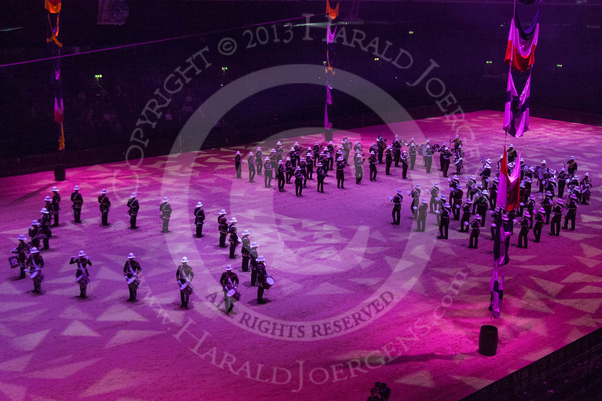 British Military Tournament 2013: The Royal Marines Massed Band..
Earls Court,
London SW5,

United Kingdom,
on 06 December 2013 at 14:54, image #59