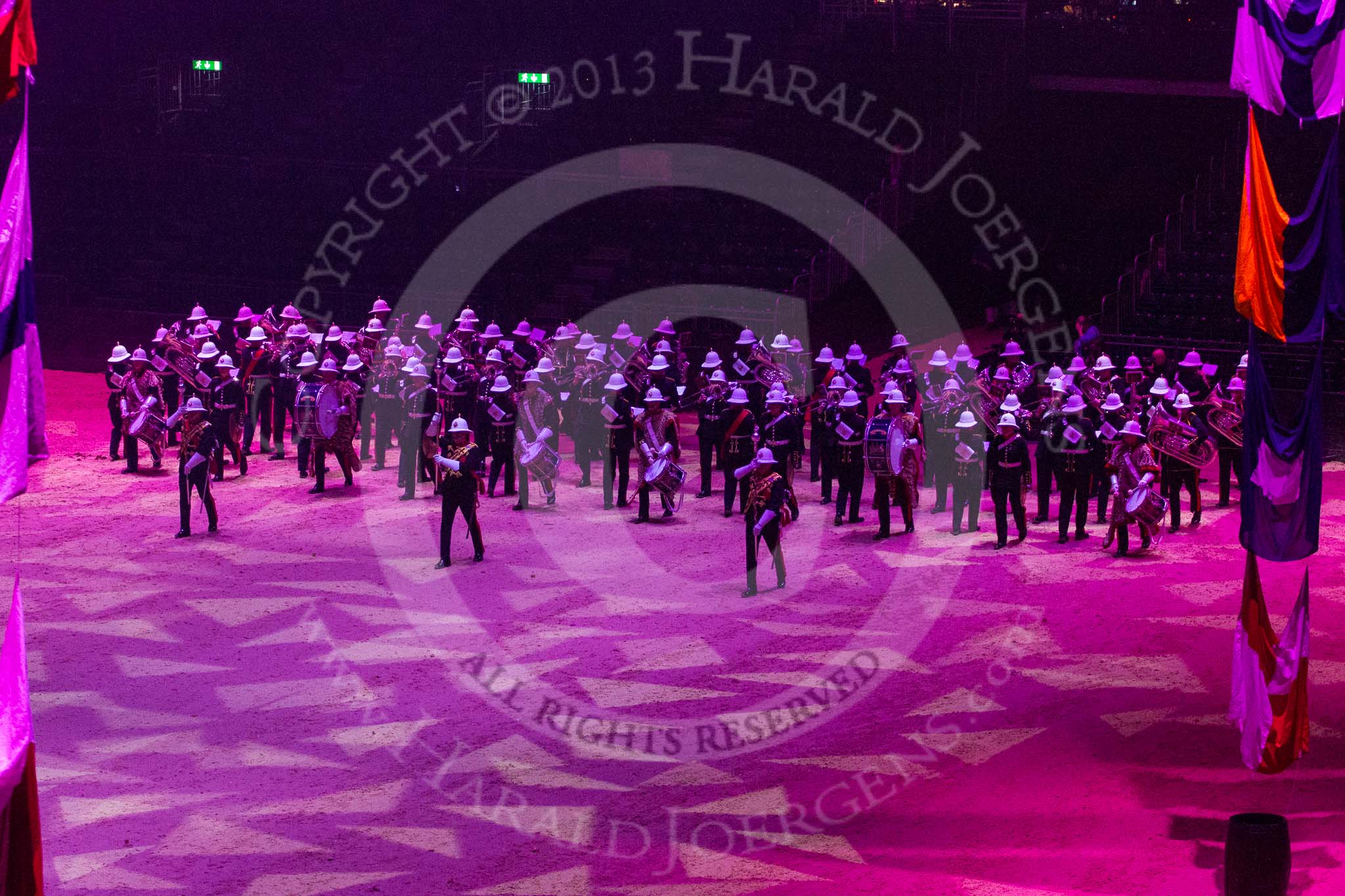 British Military Tournament 2013: The Royal Marines Massed Band..
Earls Court,
London SW5,

United Kingdom,
on 06 December 2013 at 14:55, image #61