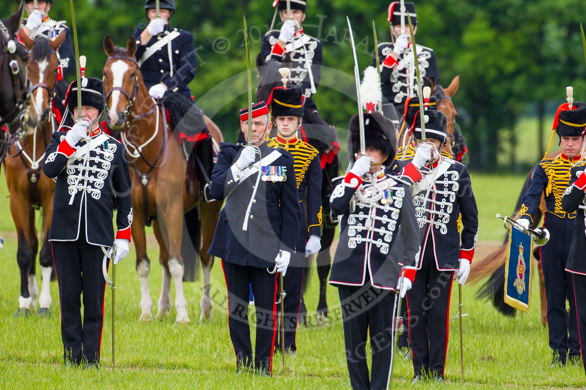 The Light Cavalry HAC Annual Review and Inspection 2013.
Windsor Great Park Review Ground,
Windsor,
Berkshire,
United Kingdom,
on 09 June 2013 at 13:02, image #289