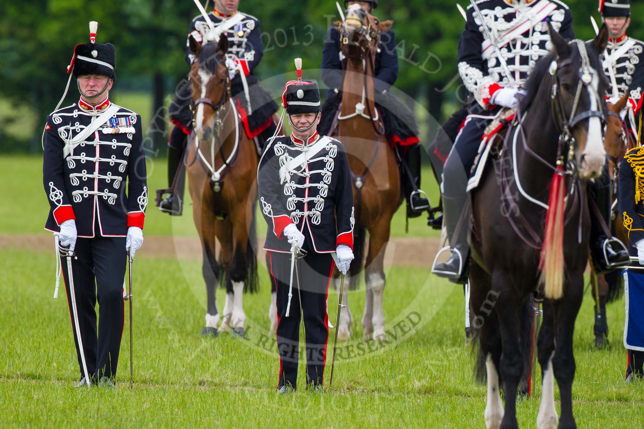 The Light Cavalry HAC Annual Review and Inspection 2013.
Windsor Great Park Review Ground,
Windsor,
Berkshire,
United Kingdom,
on 09 June 2013 at 13:08, image #321