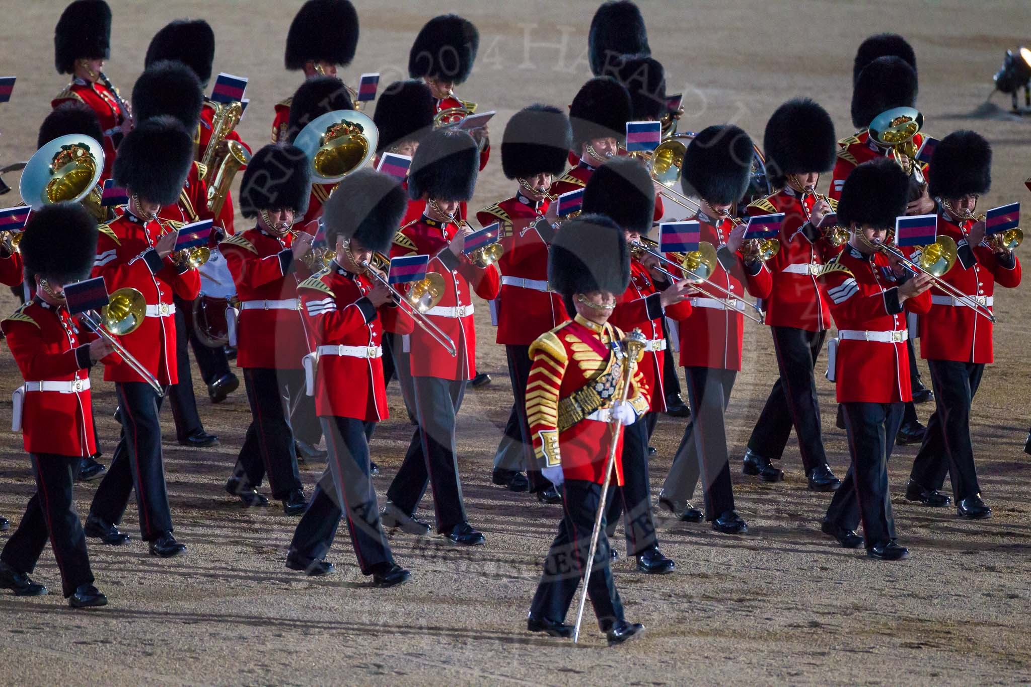 Beating Retreat 2014.
Horse Guards Parade, Westminster,
London SW1A,

United Kingdom,
on 11 June 2014 at 21:34, image #356