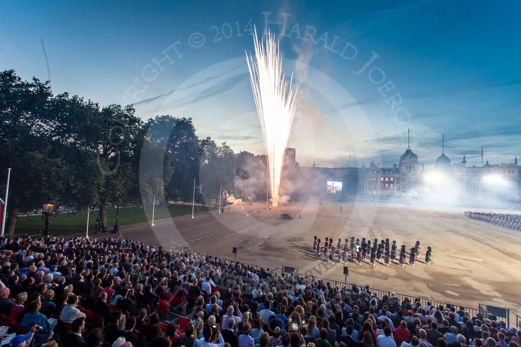 Beating Retreat 2014.
Horse Guards Parade, Westminster,
London SW1A,

United Kingdom,
on 11 June 2014 at 21:42, image #379