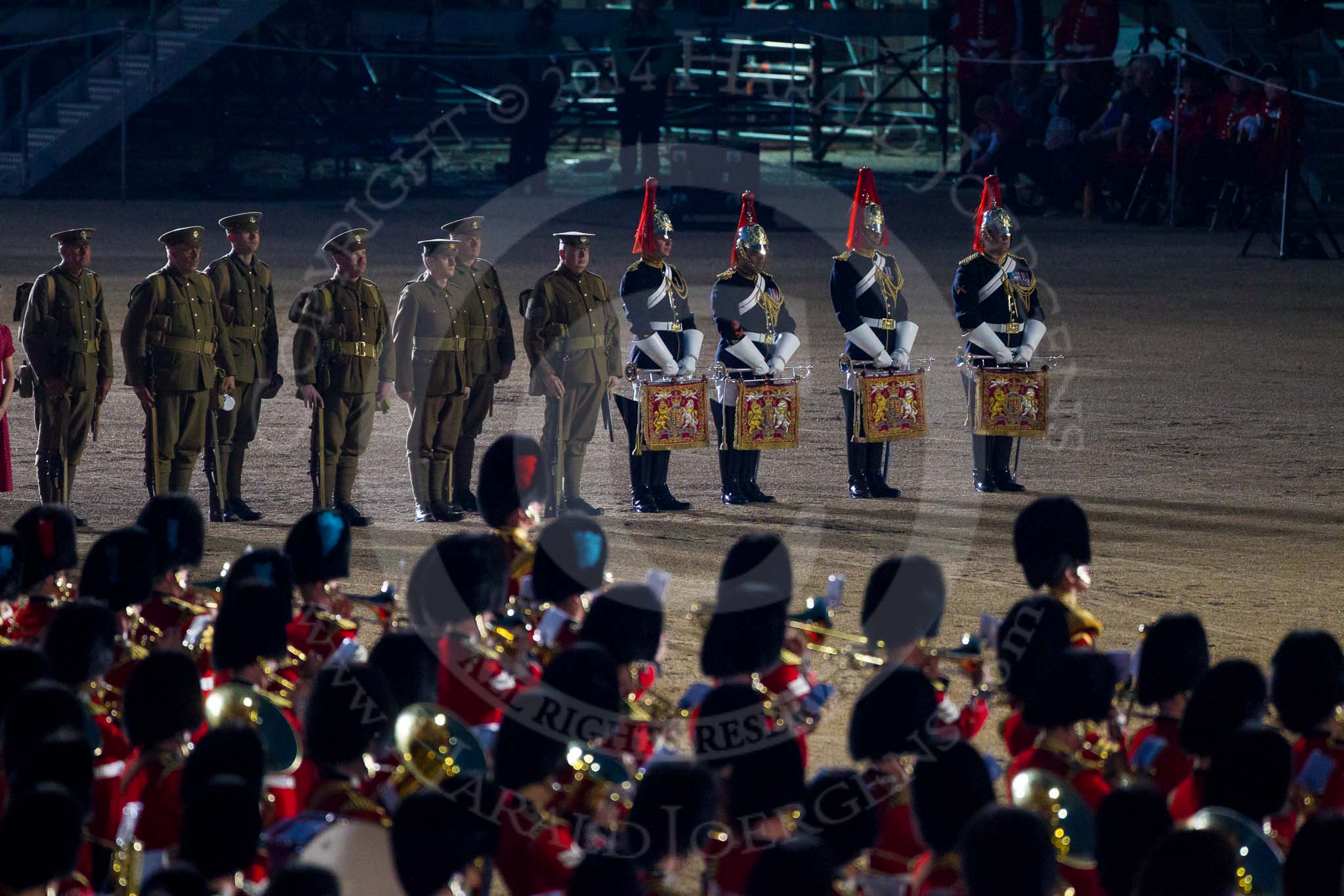 Beating Retreat 2014.
Horse Guards Parade, Westminster,
London SW1A,

United Kingdom,
on 11 June 2014 at 21:50, image #404