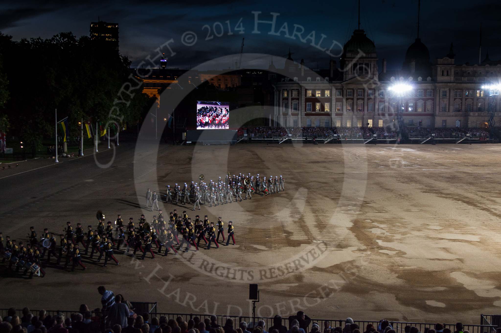 Beating Retreat 2014.
Horse Guards Parade, Westminster,
London SW1A,

United Kingdom,
on 11 June 2014 at 21:59, image #434