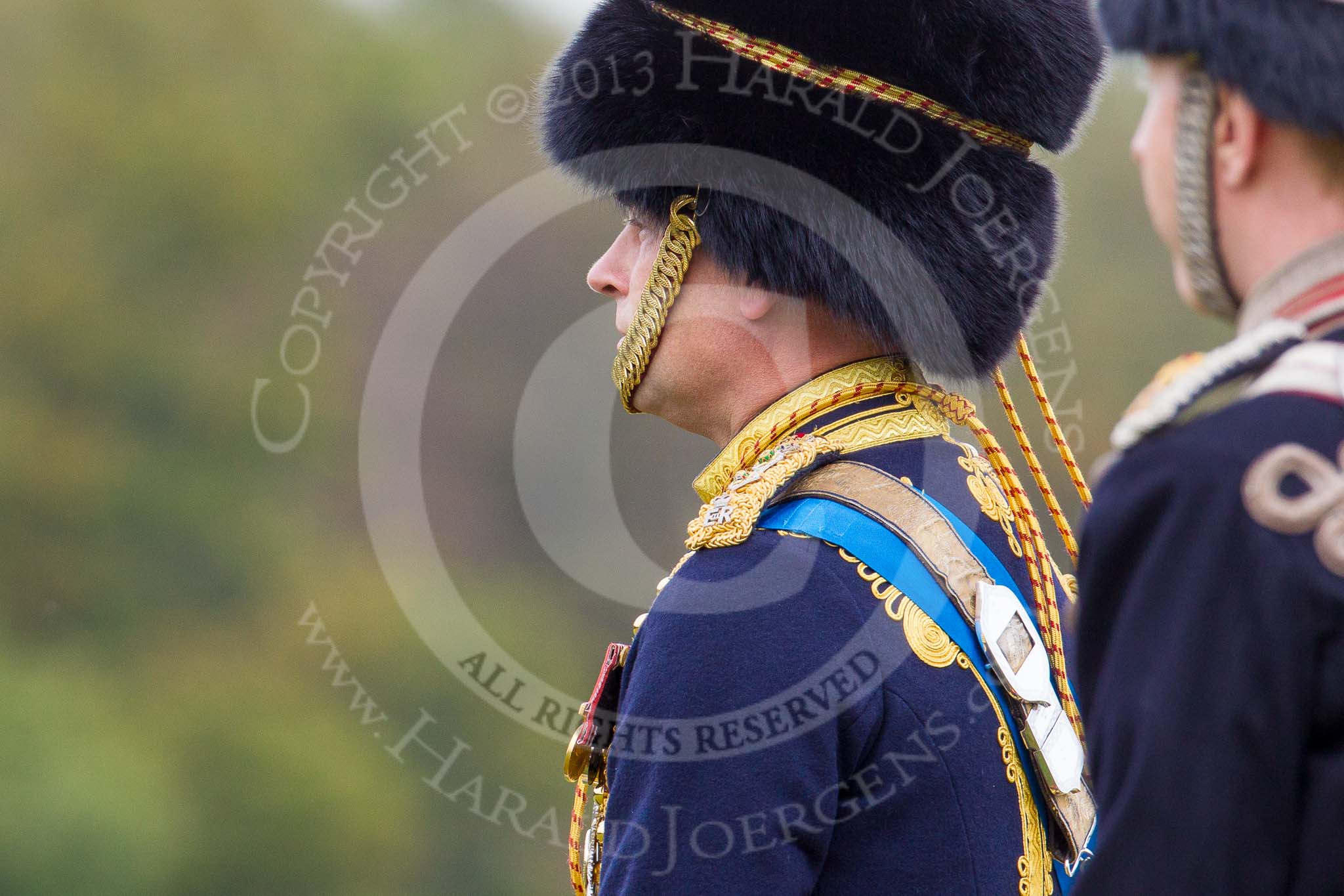 The Light Cavalry HAC Annual Review and Inspection 2014: The reviewing officer, HRH Prince Edward, Earl of Wessex..
Guards Polo Club. Windsor Great Park,



on 12 October 2014 at 13:00, image #147