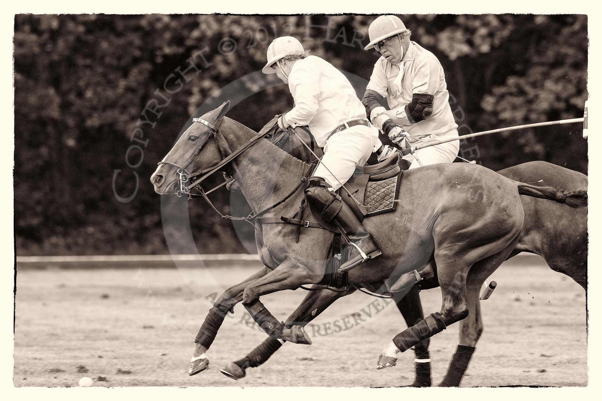 7th Heritage Polo Cup semi-finals: Paul Oberschneider Polo Patron of La Golondrina Argentina on the ball..
Hurtwood Park Polo Club,
Ewhurst Green,
Surrey,
United Kingdom,
on 04 August 2012 at 15:38, image #258