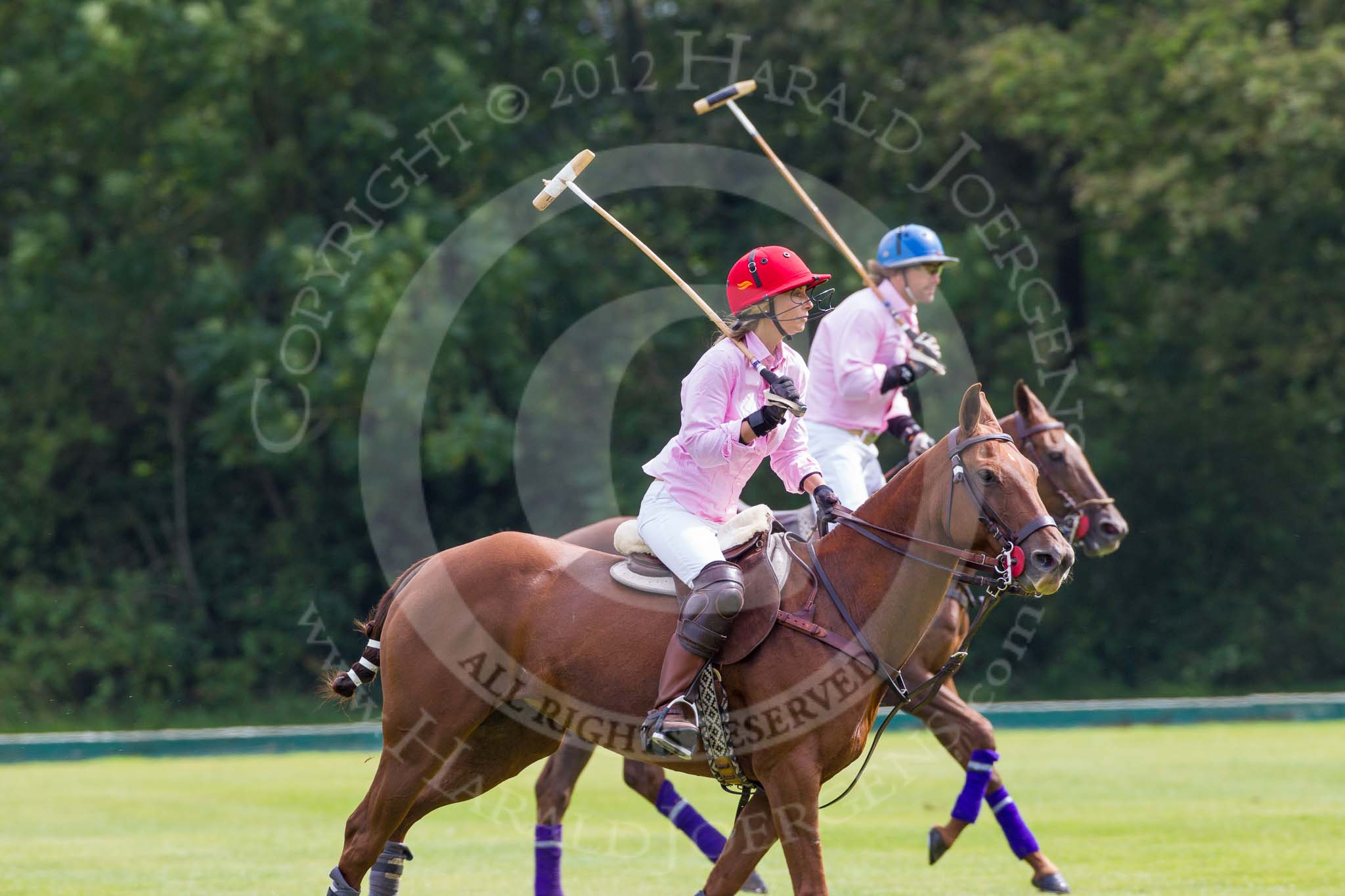 7th Heritage Polo Cup semi-finals: Clare Payne, Team Emerging Switzerlaand, riding back to the Throw In..
Hurtwood Park Polo Club,
Ewhurst Green,
Surrey,
United Kingdom,
on 04 August 2012 at 11:06, image #10