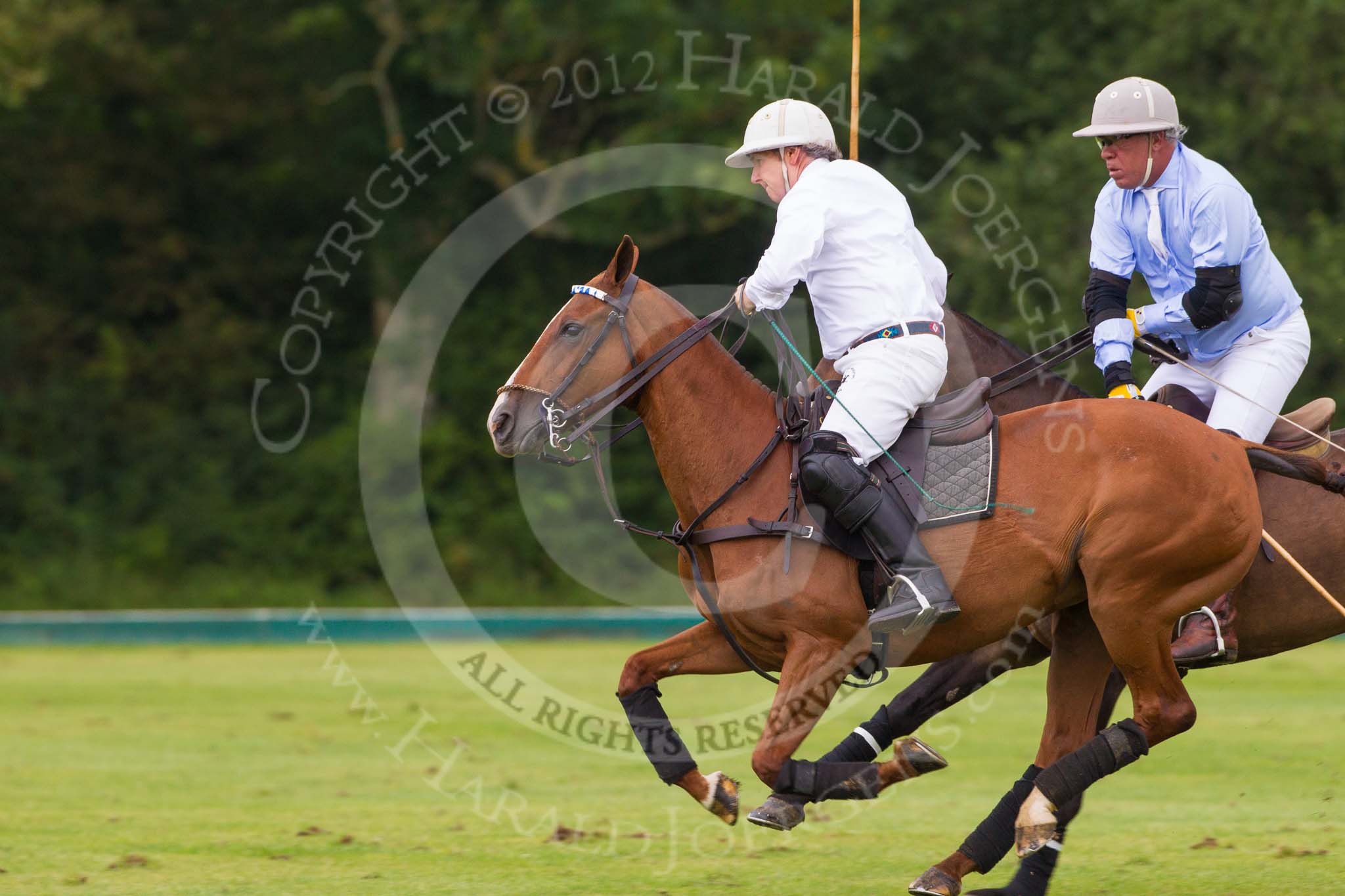 7th Heritage Polo Cup semi-finals: Paul Oberschneider Polo Patron of La Golondrina Argentina on the ball..
Hurtwood Park Polo Club,
Ewhurst Green,
Surrey,
United Kingdom,
on 04 August 2012 at 15:38, image #257