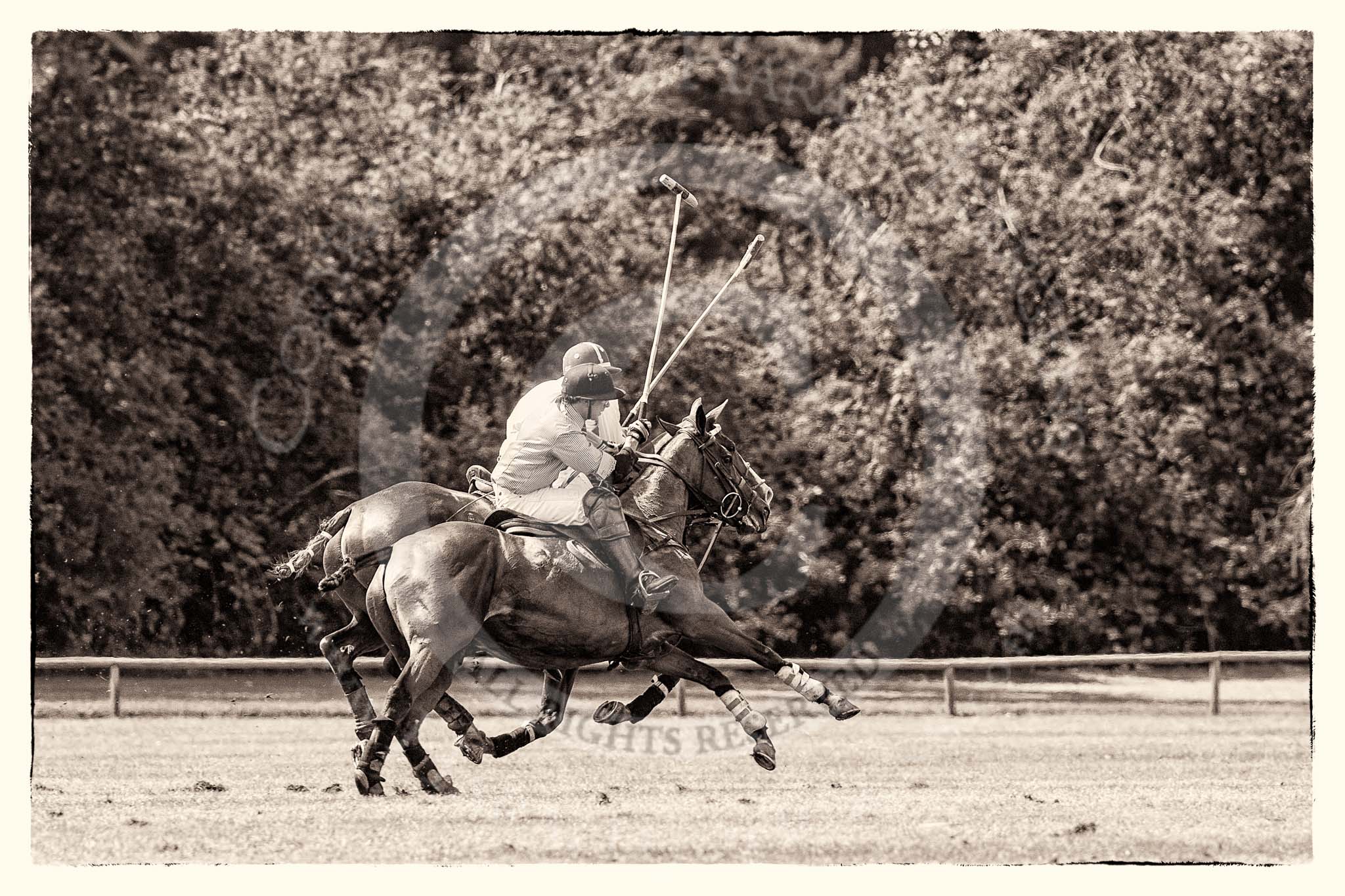 7th Heritage Polo Cup finals: John Martin hanging in there in a ride off from Sebastian Funes..
Hurtwood Park Polo Club,
Ewhurst Green,
Surrey,
United Kingdom,
on 05 August 2012 at 14:10, image #67