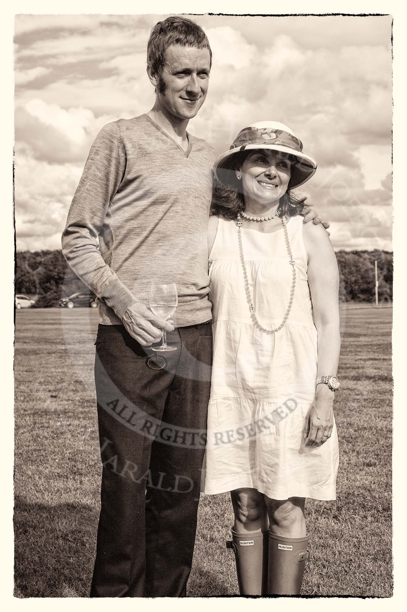 7th Heritage Polo Cup finals: Bradley Wiggins and a fan..
Hurtwood Park Polo Club,
Ewhurst Green,
Surrey,
United Kingdom,
on 05 August 2012 at 17:12, image #293