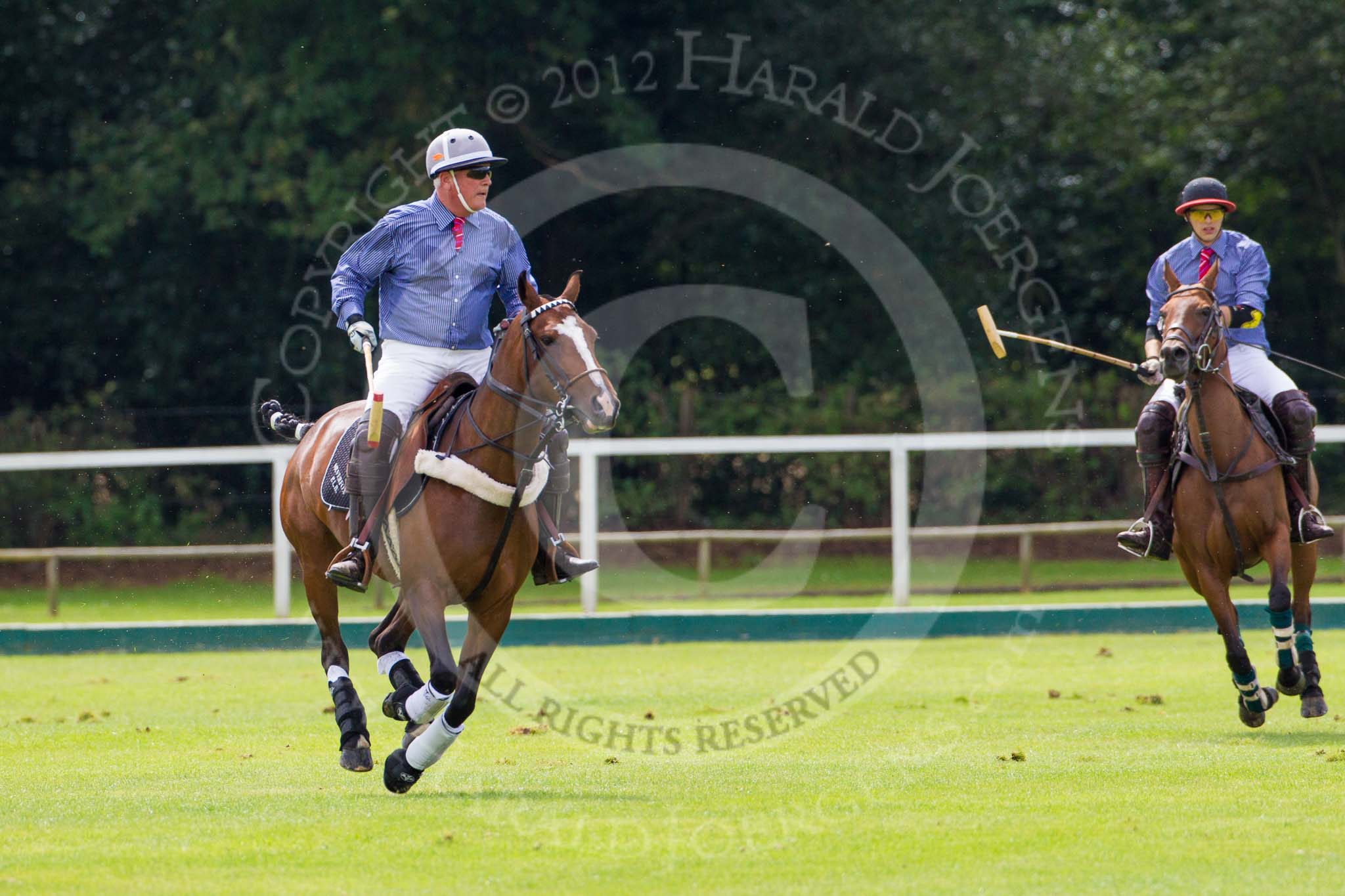 7th Heritage Polo Cup finals: Parke Bradley and James Rome, Team Silver Fox USA..
Hurtwood Park Polo Club,
Ewhurst Green,
Surrey,
United Kingdom,
on 05 August 2012 at 13:50, image #46