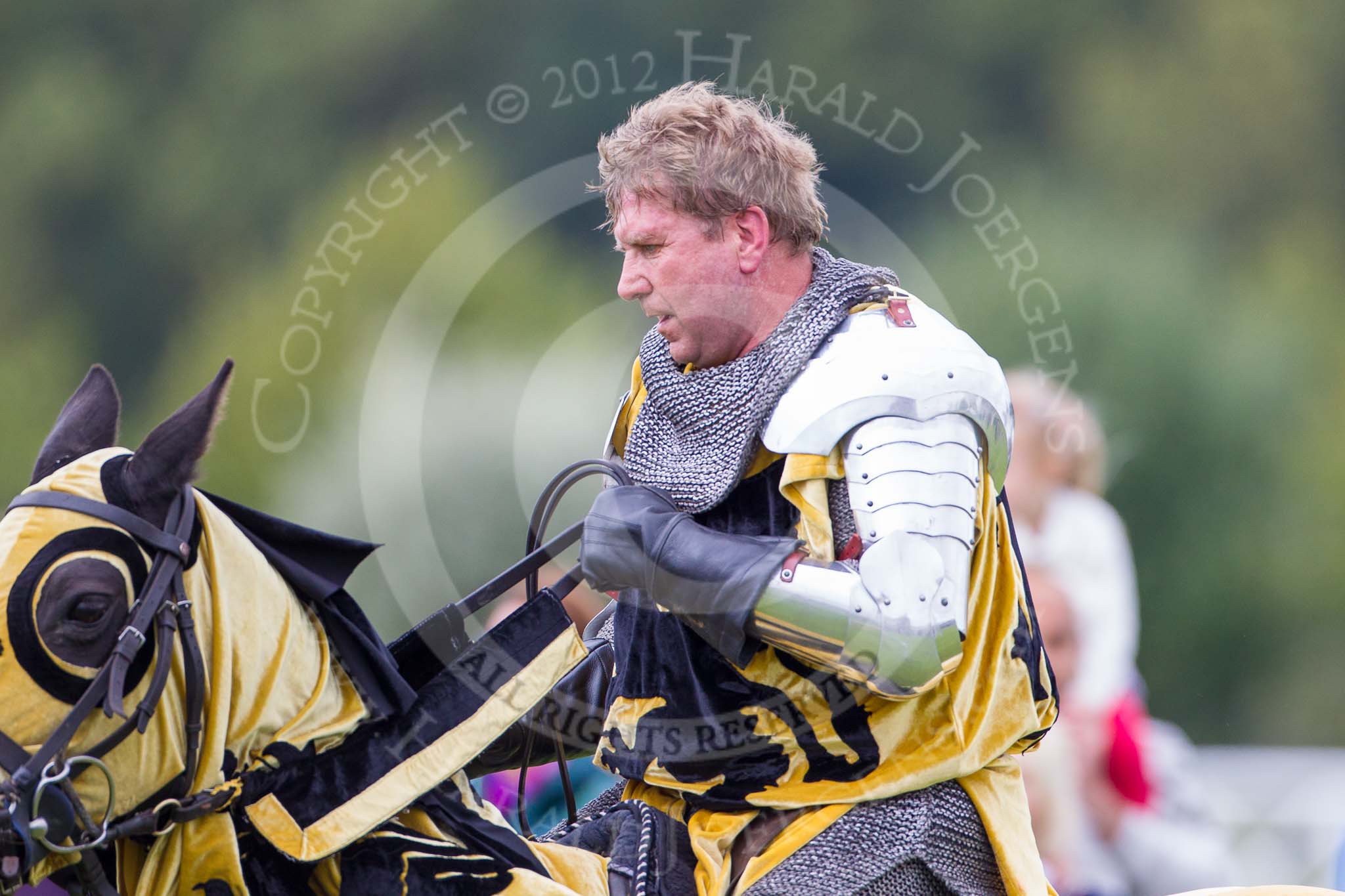 DBPC Polo in the Park 2012: The Knights of Middle England and their Jousting display..
Dallas Burston Polo Club,
Stoneythorpe Estate,
Southam,
Warwickshire,
United Kingdom,
on 16 September 2012 at 14:18, image #182