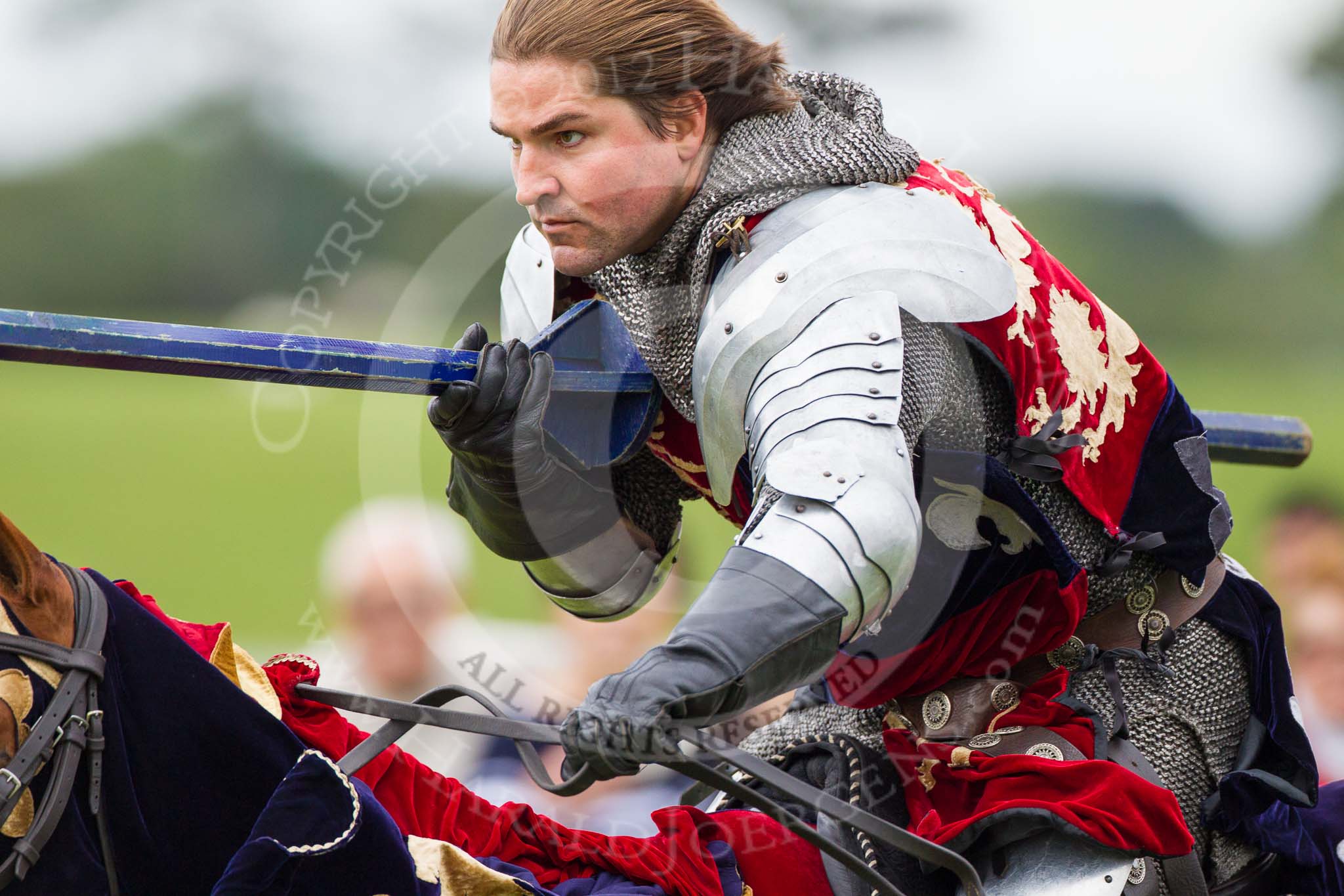 DBPC Polo in the Park 2012: The Knights of Middle England and their Jousting display..
Dallas Burston Polo Club,
Stoneythorpe Estate,
Southam,
Warwickshire,
United Kingdom,
on 16 September 2012 at 14:25, image #192