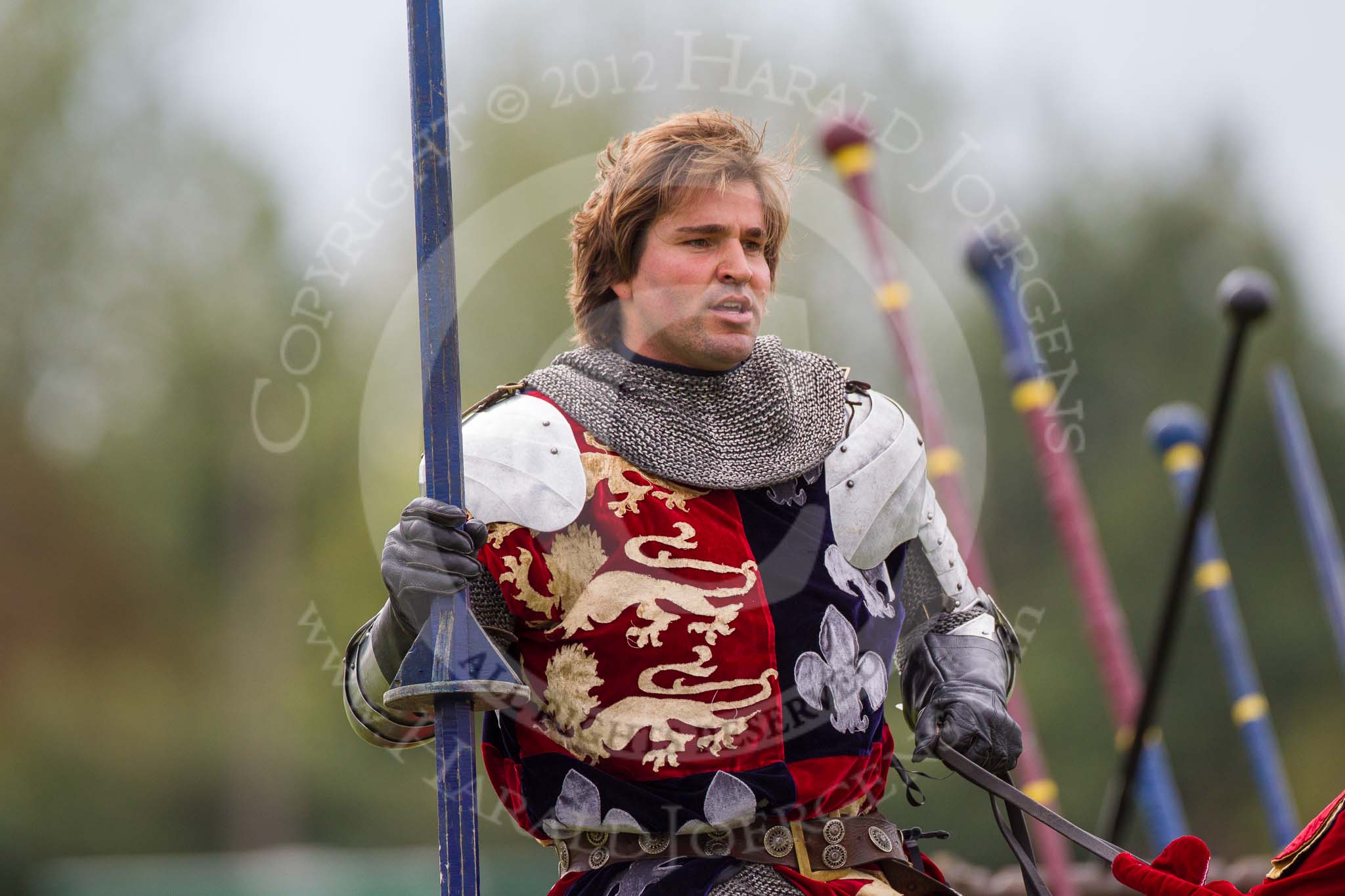 DBPC Polo in the Park 2012: The Knights of Middle England and their Jousting display..
Dallas Burston Polo Club,
Stoneythorpe Estate,
Southam,
Warwickshire,
United Kingdom,
on 16 September 2012 at 14:27, image #194