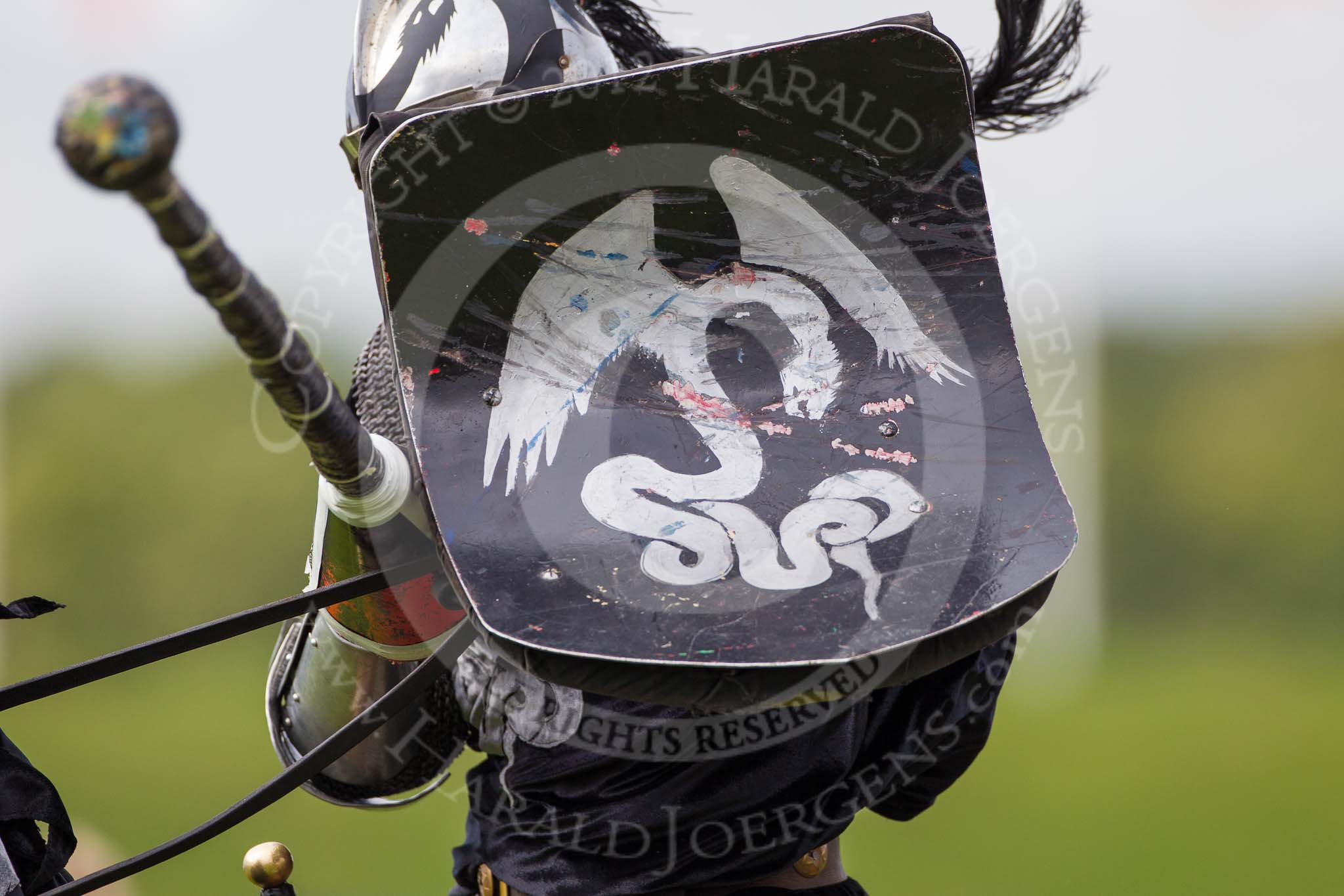 DBPC Polo in the Park 2012: The Knights of Middle England and their Jousting display..
Dallas Burston Polo Club,
Stoneythorpe Estate,
Southam,
Warwickshire,
United Kingdom,
on 16 September 2012 at 14:39, image #207