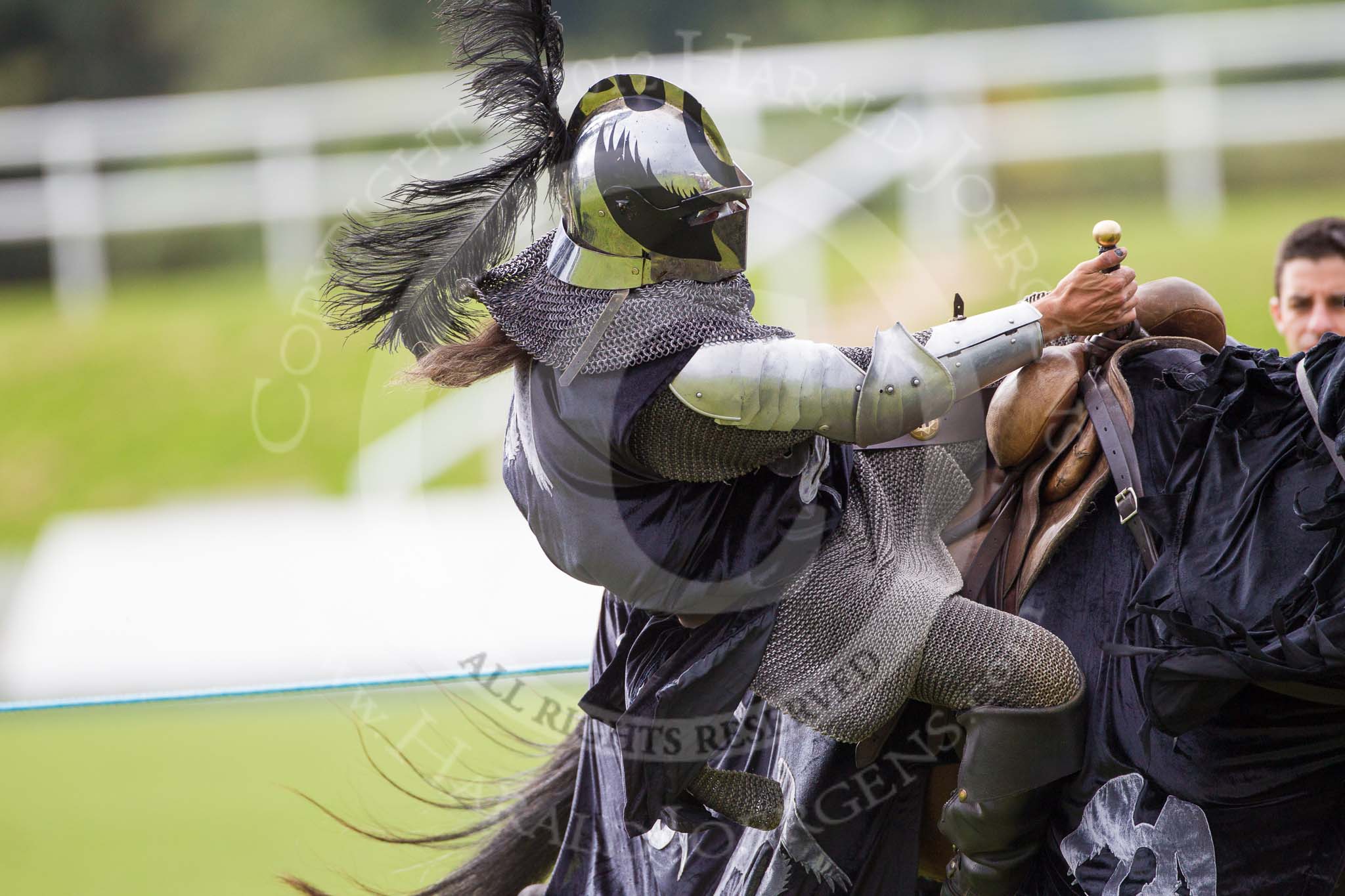 DBPC Polo in the Park 2012: The Knights of Middle England and their Jousting display..
Dallas Burston Polo Club,
Stoneythorpe Estate,
Southam,
Warwickshire,
United Kingdom,
on 16 September 2012 at 14:39, image #208