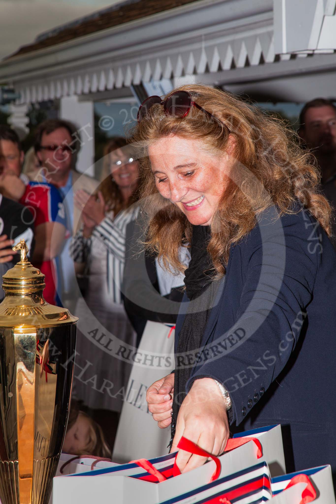 DBPC Polo in the Park 2012: HRH Princess Katarina of Yugoslavia at the price giving for the  Dallas Burston Gold Cup Tournament..
Dallas Burston Polo Club,
Stoneythorpe Estate,
Southam,
Warwickshire,
United Kingdom,
on 16 September 2012 at 18:11, image #310