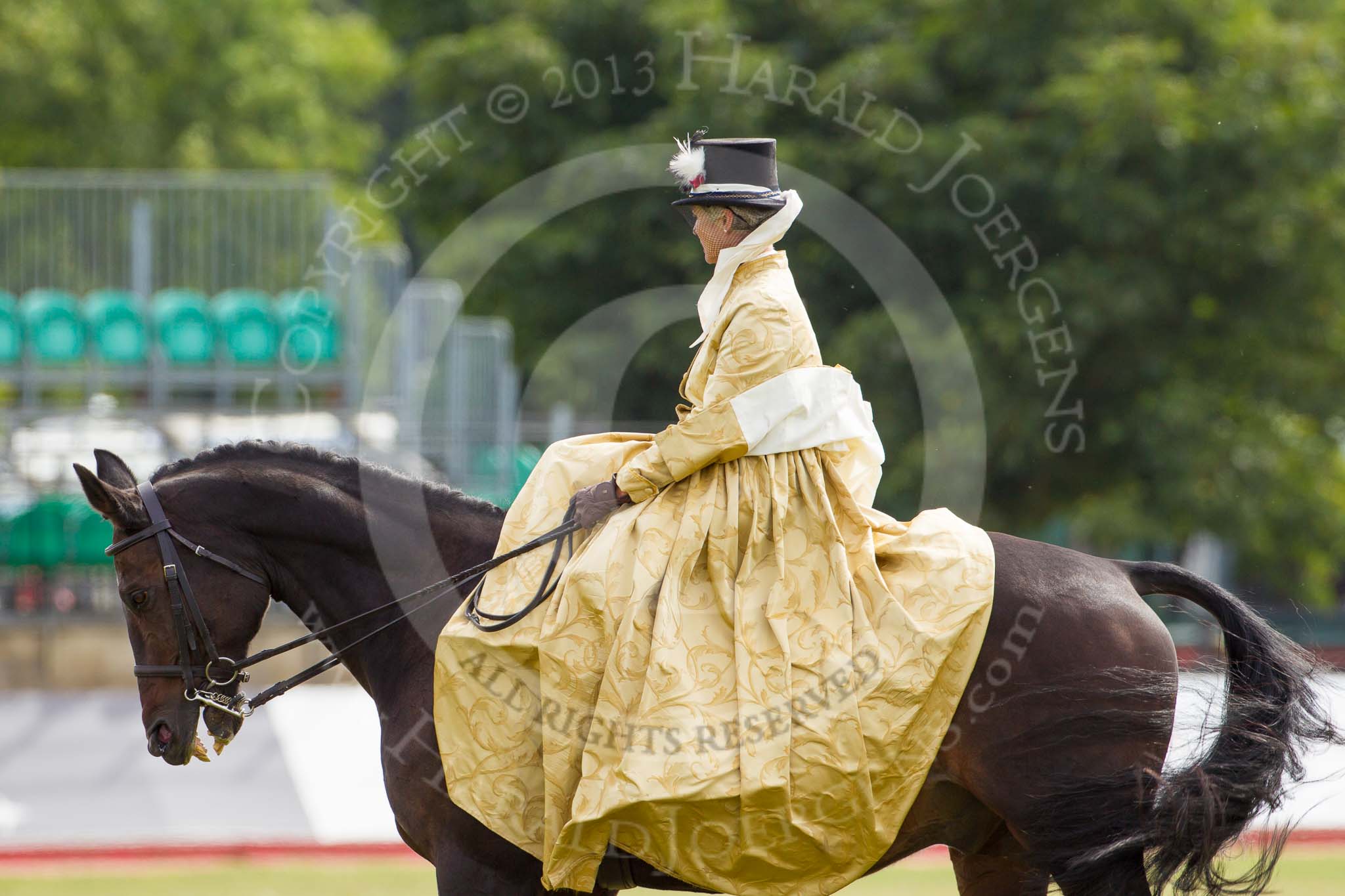 DBPC Polo in the Park 2013, side saddle riding demonstration by the The Side Saddle Association..
Dallas Burston Polo Club, ,
Southam,
Warwickshire,
United Kingdom,
on 01 September 2013 at 12:51, image #228