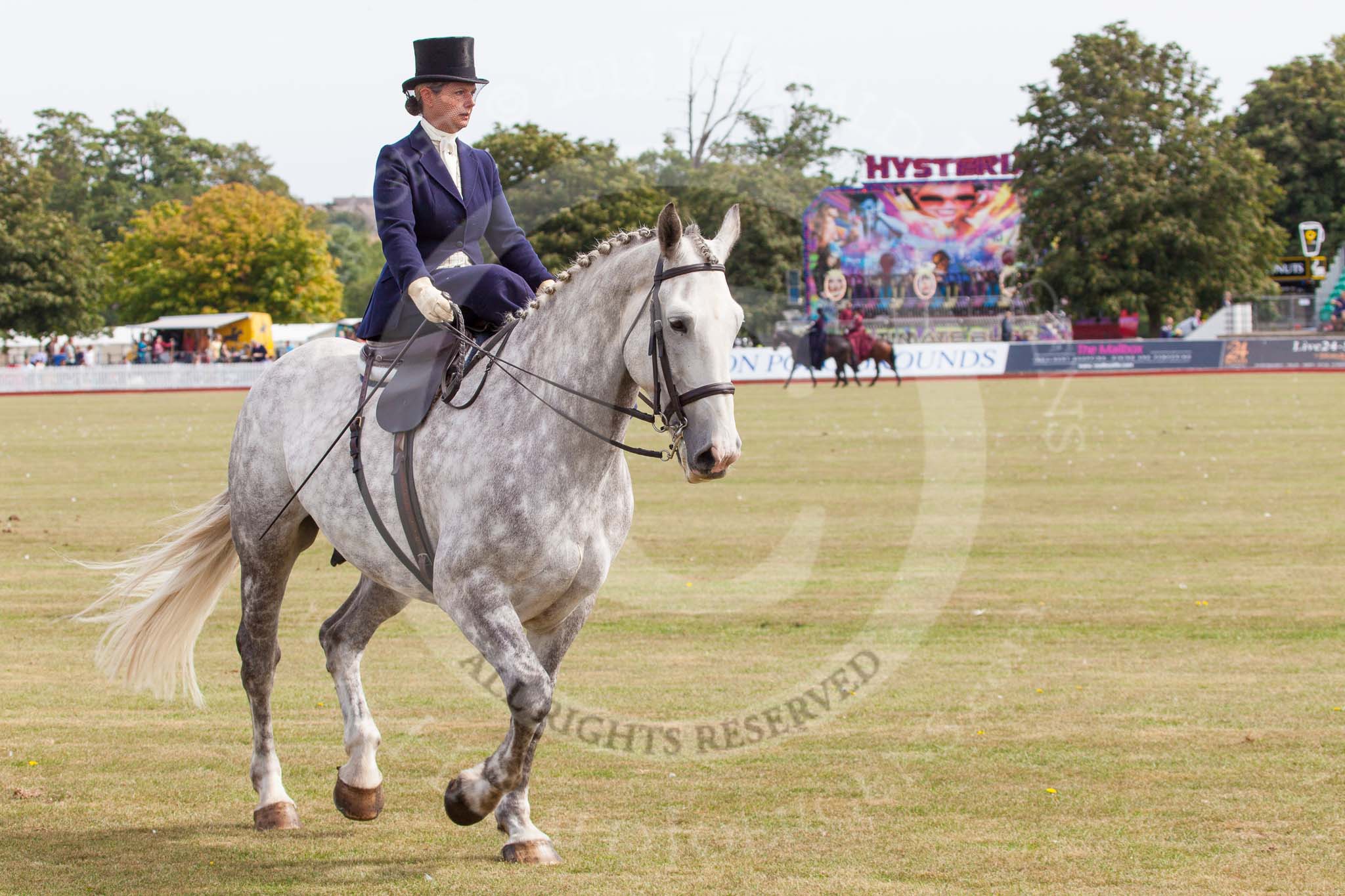 DBPC Polo in the Park 2013, side saddle riding demonstration by the The Side Saddle Association..
Dallas Burston Polo Club, ,
Southam,
Warwickshire,
United Kingdom,
on 01 September 2013 at 12:53, image #241