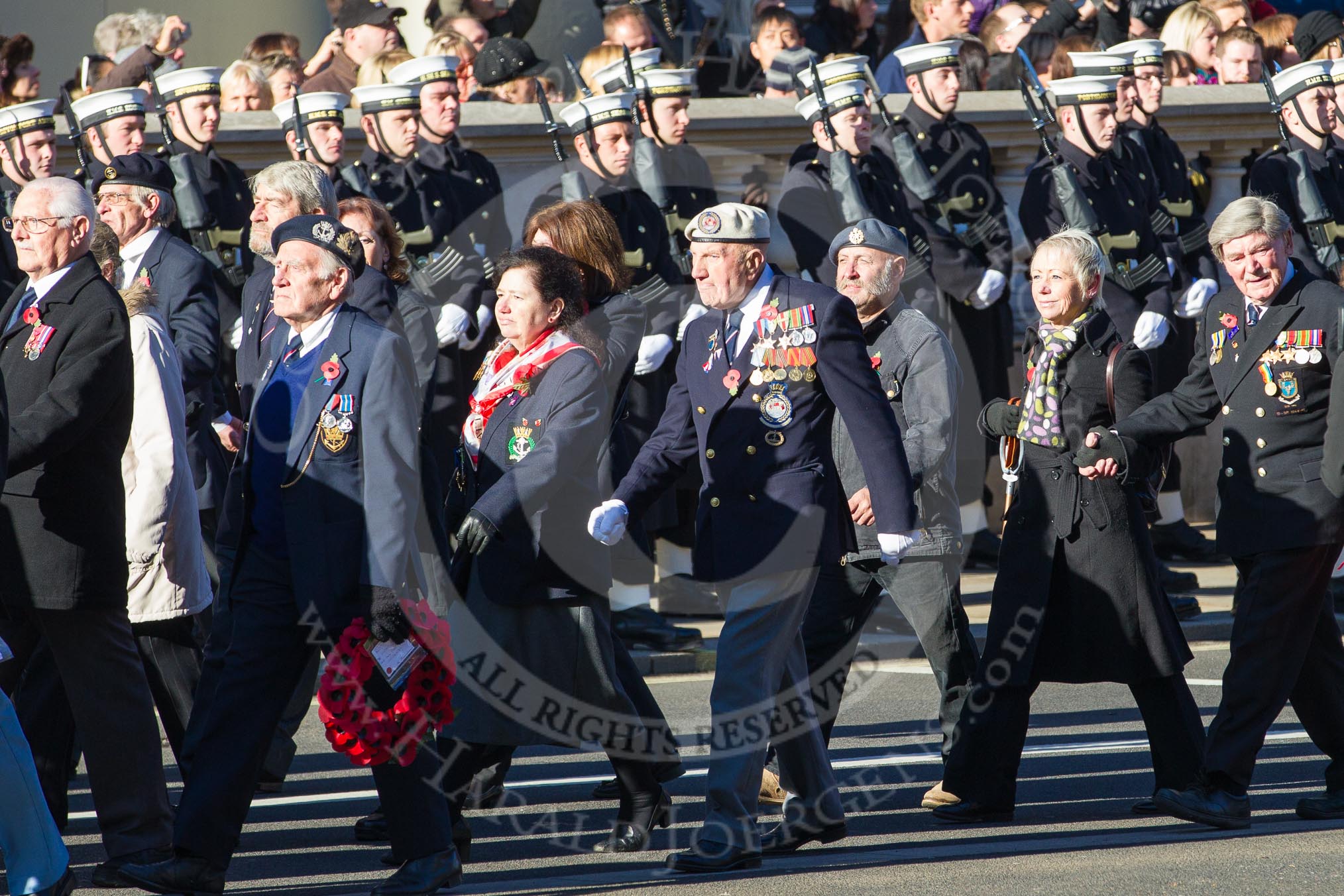 Remembrance Sunday 2012 Cenotaph March Past: Group E1 - Royal Naval Association..
Whitehall, Cenotaph,
London SW1,

United Kingdom,
on 11 November 2012 at 11:38, image #40