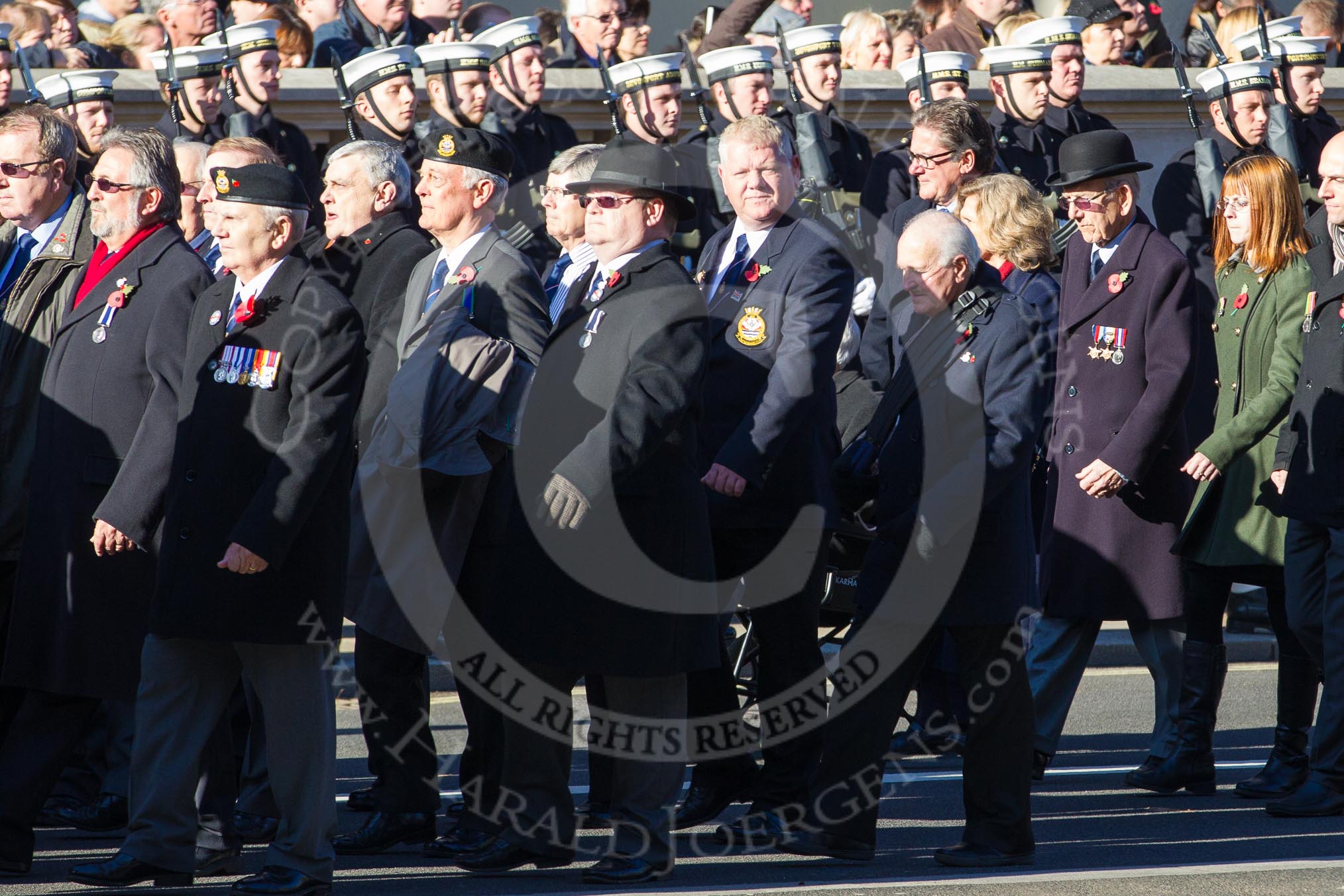 Remembrance Sunday 2012 Cenotaph March Past: Group E4 - Aircraft Handlers Association..
Whitehall, Cenotaph,
London SW1,

United Kingdom,
on 11 November 2012 at 11:39, image #79