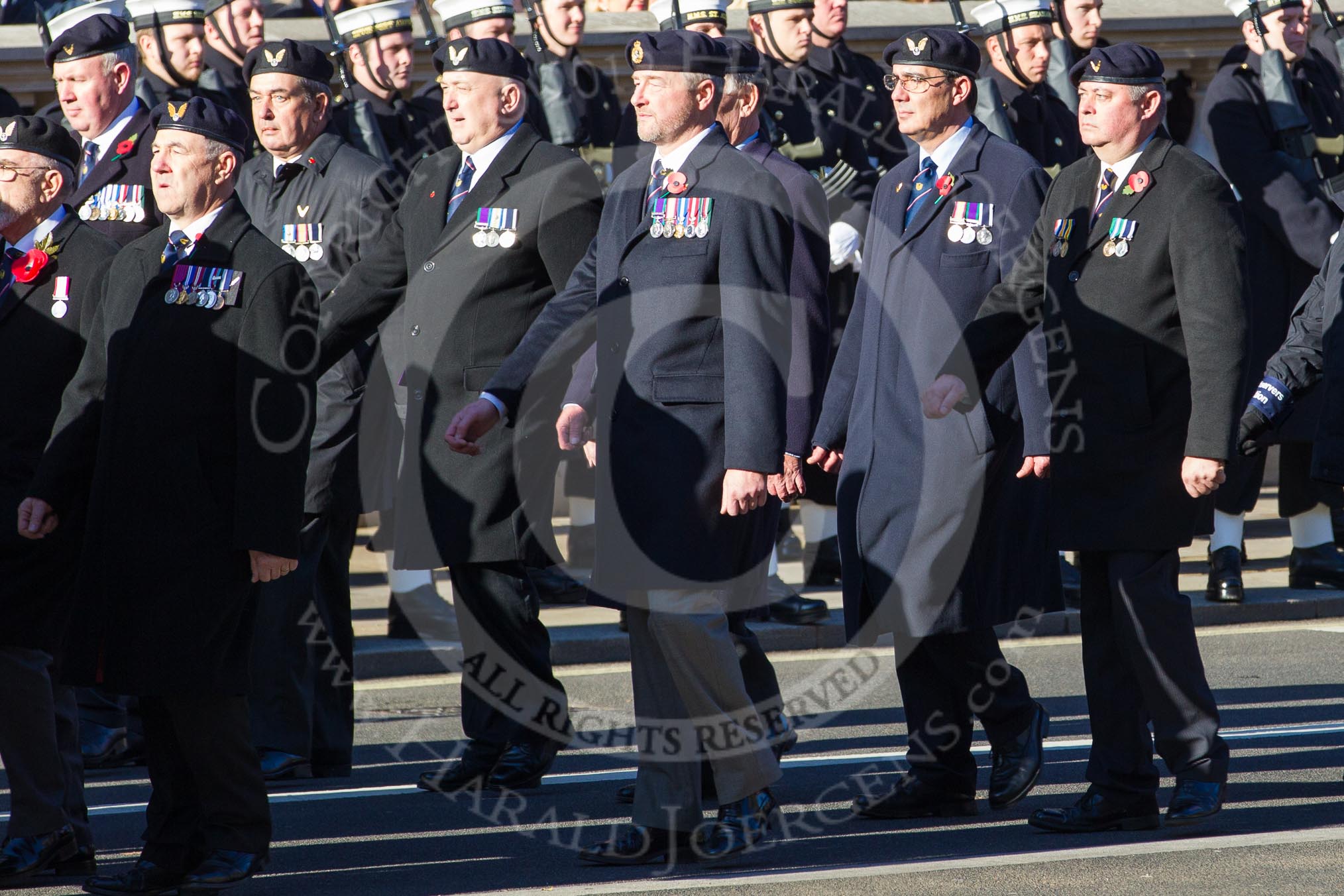 Remembrance Sunday 2012 Cenotaph March Past: Group E6 - Aircrewmans Association..
Whitehall, Cenotaph,
London SW1,

United Kingdom,
on 11 November 2012 at 11:39, image #88