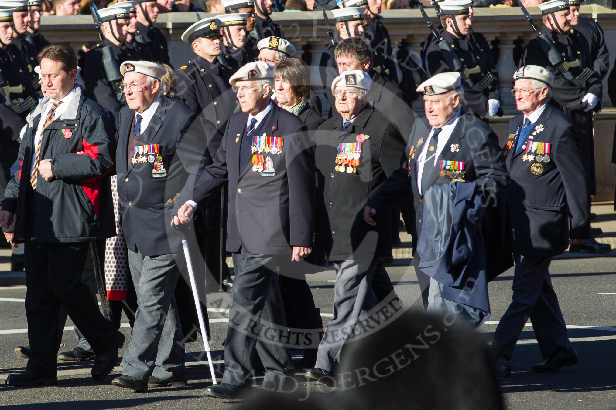 Remembrance Sunday 2012 Cenotaph March Past: Group E35 - Russian Convoy Club..
Whitehall, Cenotaph,
London SW1,

United Kingdom,
on 11 November 2012 at 11:42, image #258