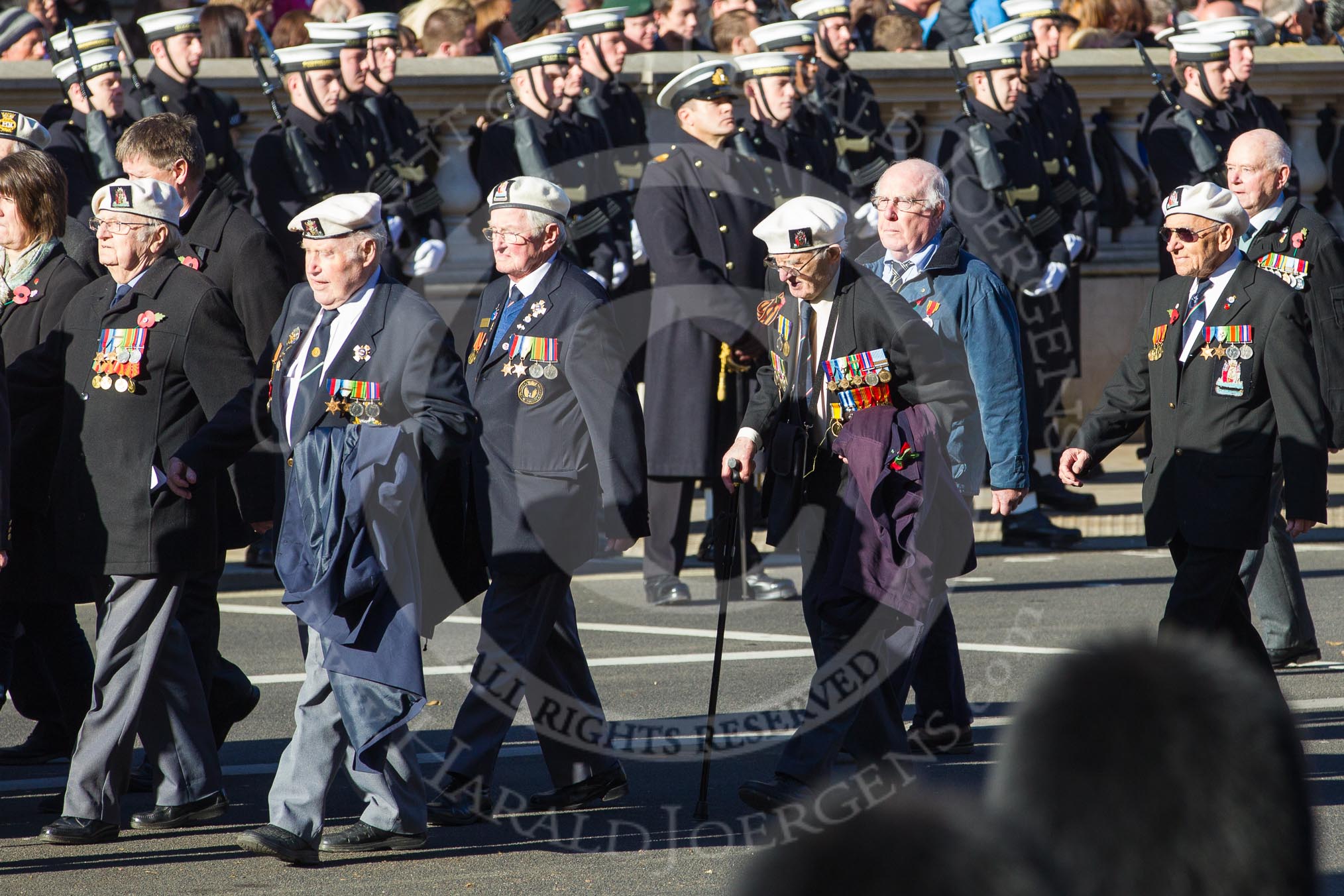 Remembrance Sunday 2012 Cenotaph March Past: Group E35 - Russian Convoy Club..
Whitehall, Cenotaph,
London SW1,

United Kingdom,
on 11 November 2012 at 11:42, image #260