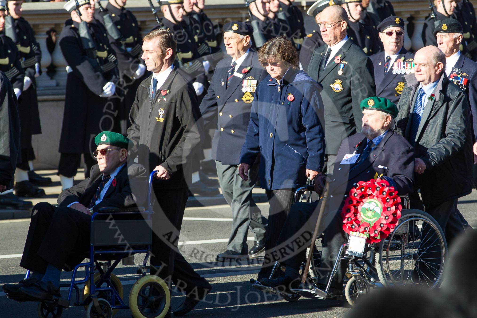 Remembrance Sunday 2012 Cenotaph March Past: Group E37 - Special Boat Service Association..
Whitehall, Cenotaph,
London SW1,

United Kingdom,
on 11 November 2012 at 11:42, image #271