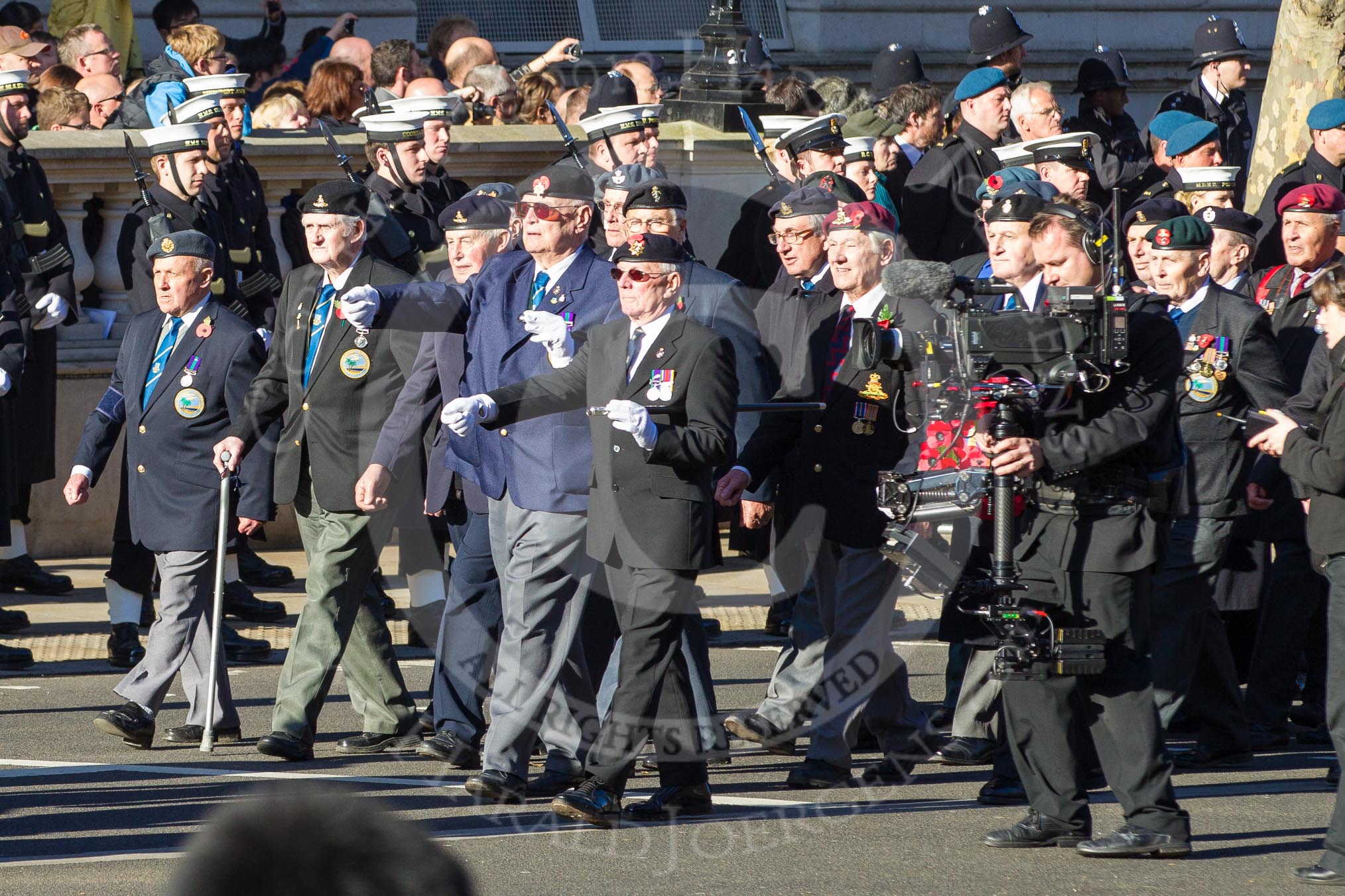 Remembrance Sunday 2012 Cenotaph March Past: Group F1 - Suez Veterans Association..
Whitehall, Cenotaph,
London SW1,

United Kingdom,
on 11 November 2012 at 11:44, image #375