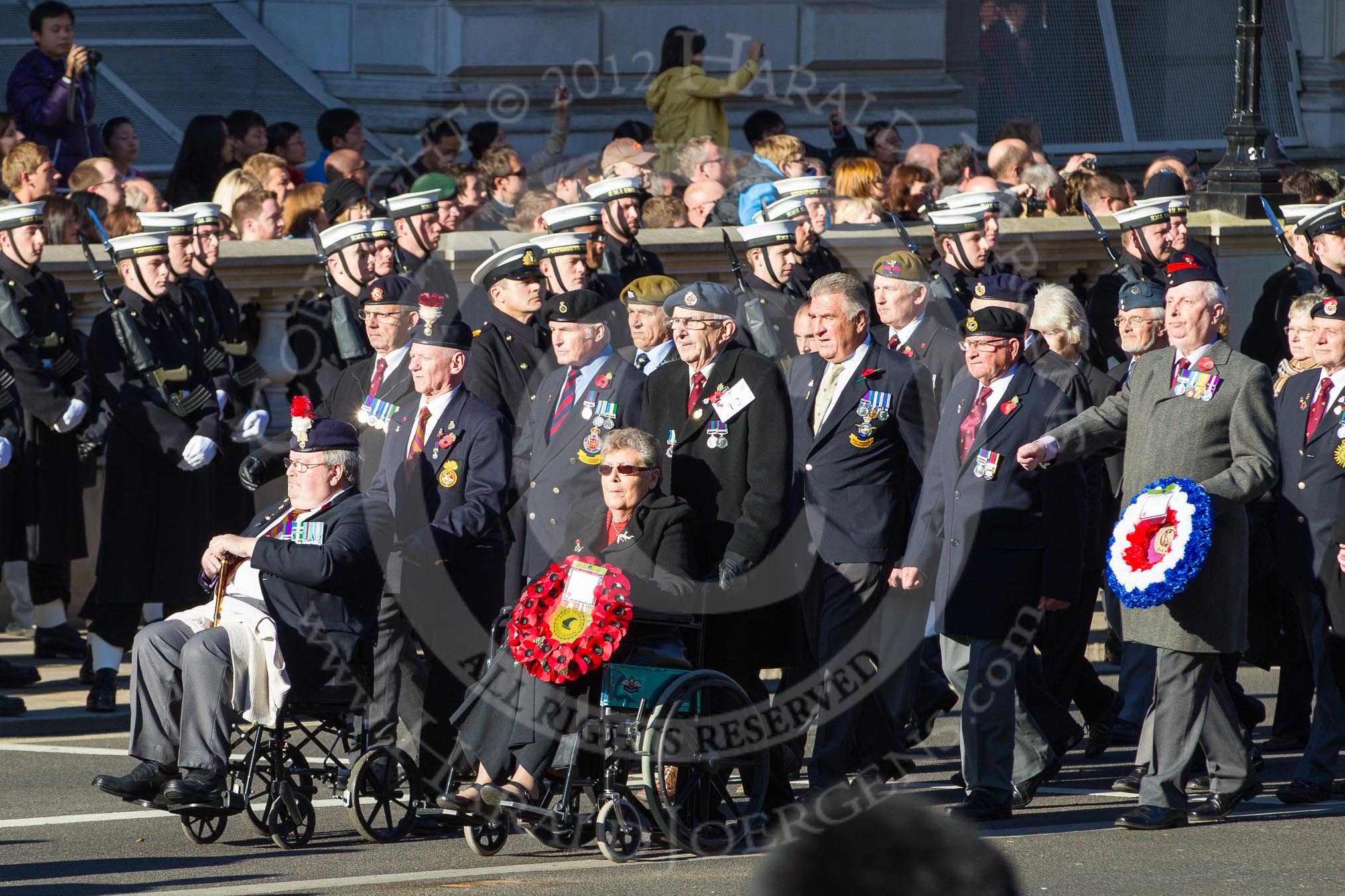 Remembrance Sunday 2012 Cenotaph March Past: Group F2 - Aden Veterans Association..
Whitehall, Cenotaph,
London SW1,

United Kingdom,
on 11 November 2012 at 11:44, image #387