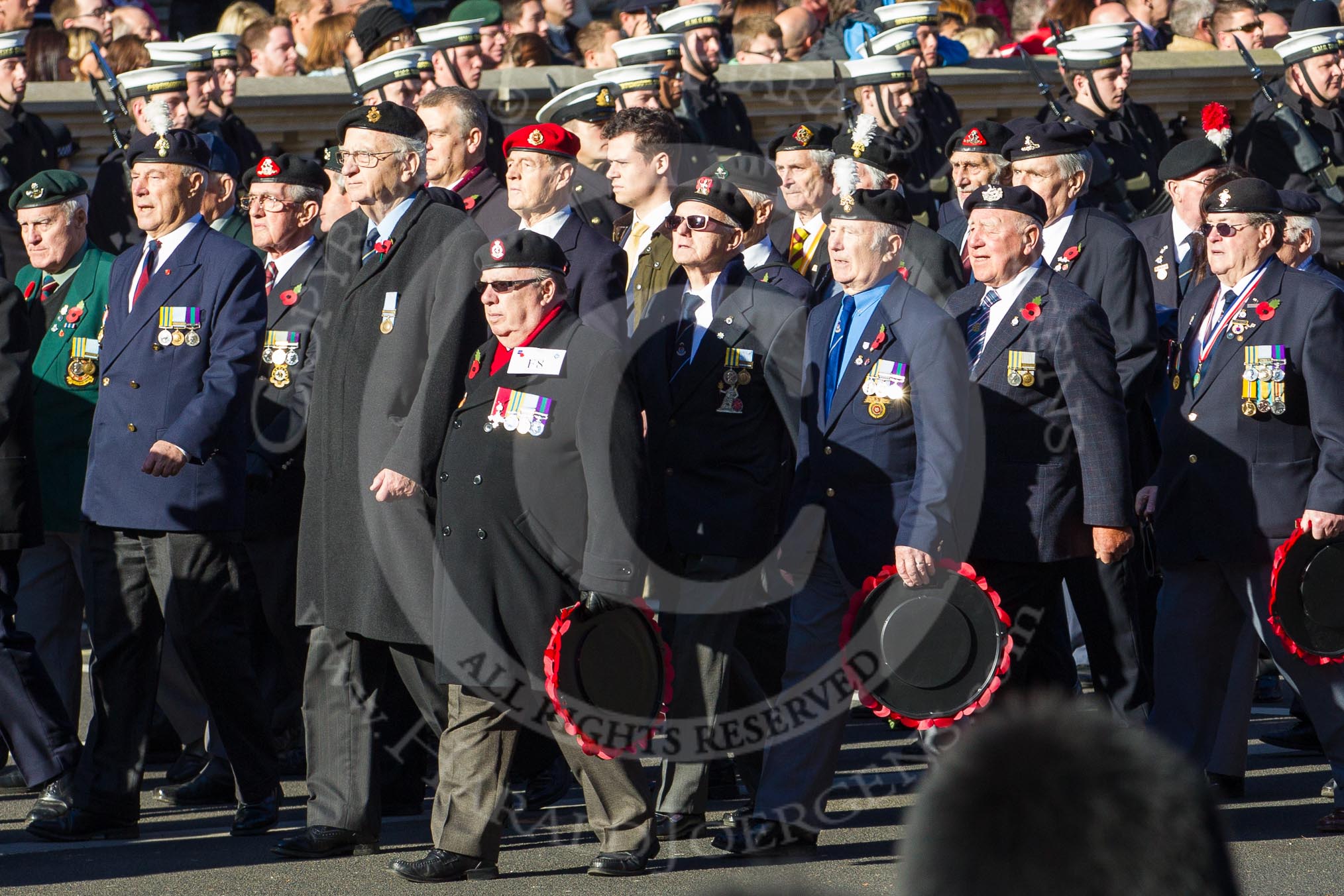 Remembrance Sunday 2012 Cenotaph March Past: Group F8 - British Korean Veterans Association..
Whitehall, Cenotaph,
London SW1,

United Kingdom,
on 11 November 2012 at 11:46, image #429