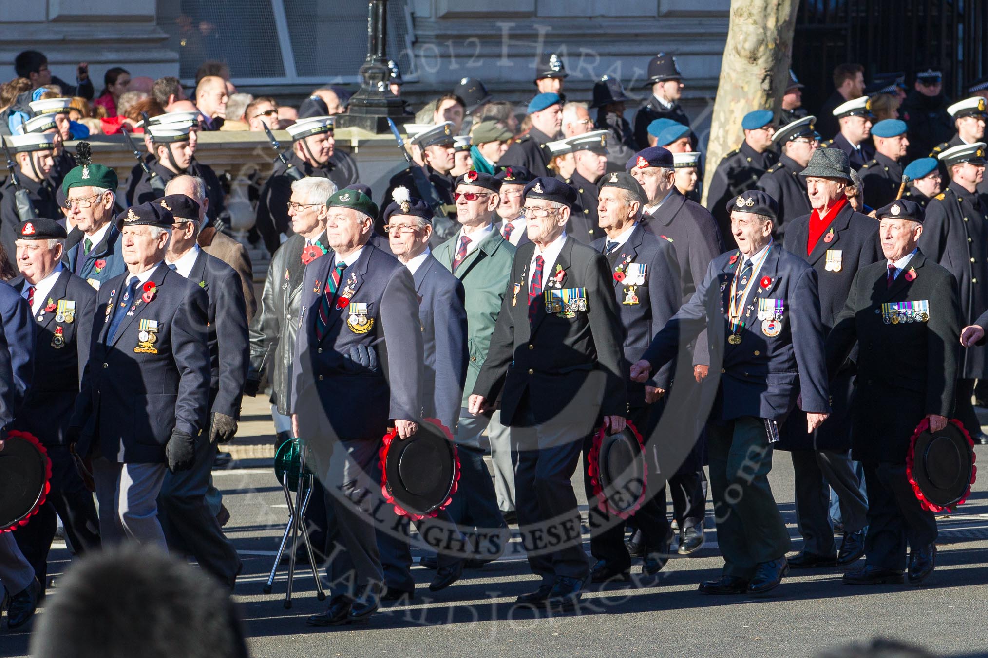 Remembrance Sunday 2012 Cenotaph March Past: Group F8 - British Korean Veterans Association..
Whitehall, Cenotaph,
London SW1,

United Kingdom,
on 11 November 2012 at 11:46, image #431