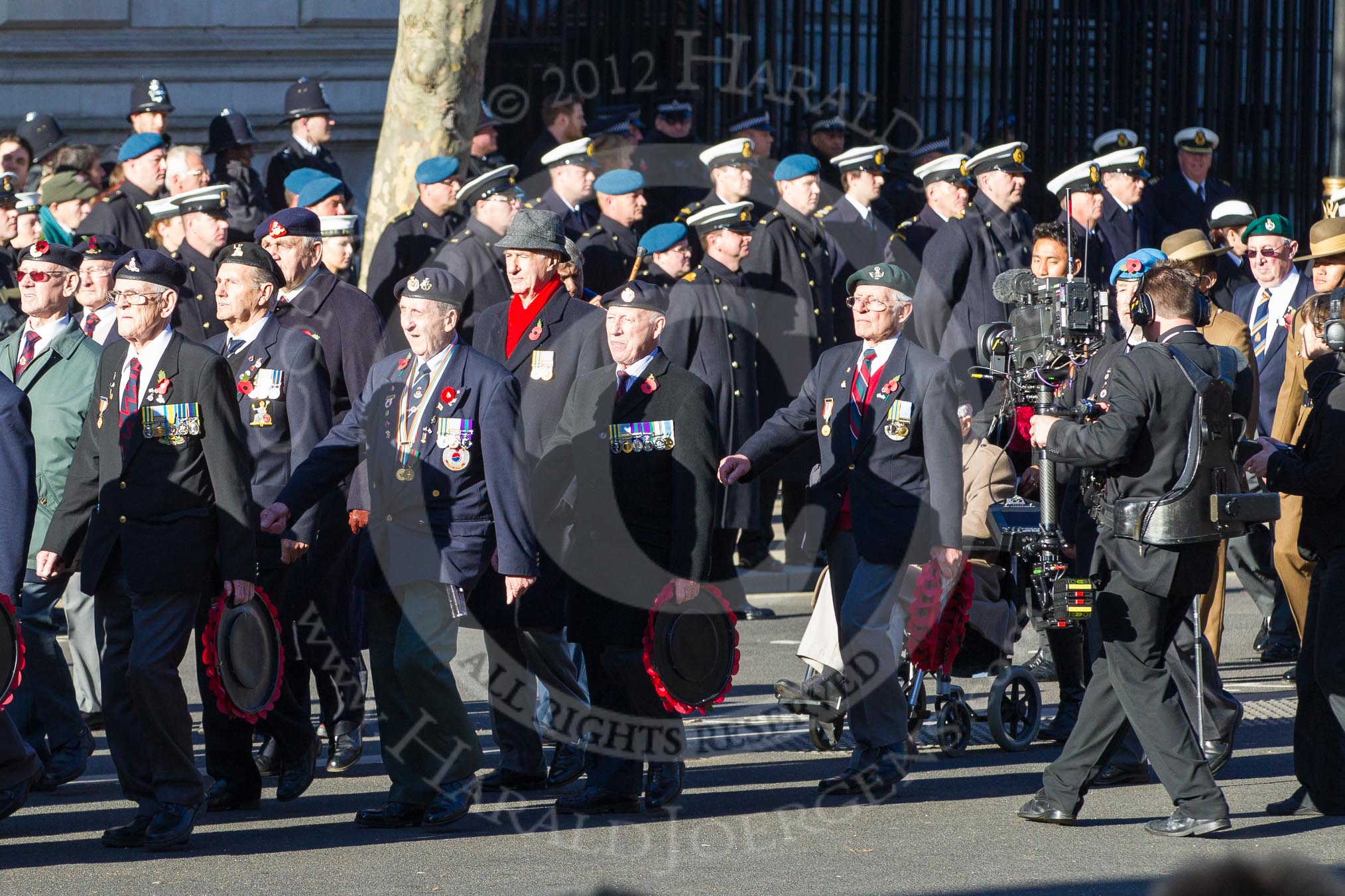 Remembrance Sunday 2012 Cenotaph March Past: Group F8 - British Korean Veterans Association..
Whitehall, Cenotaph,
London SW1,

United Kingdom,
on 11 November 2012 at 11:46, image #432