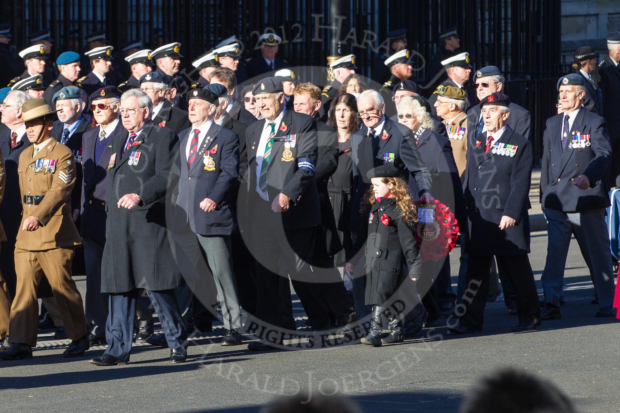 Remembrance Sunday 2012 Cenotaph March Past: Group F9 - National Malaya & Borneo Veterans Association..
Whitehall, Cenotaph,
London SW1,

United Kingdom,
on 11 November 2012 at 11:46, image #438