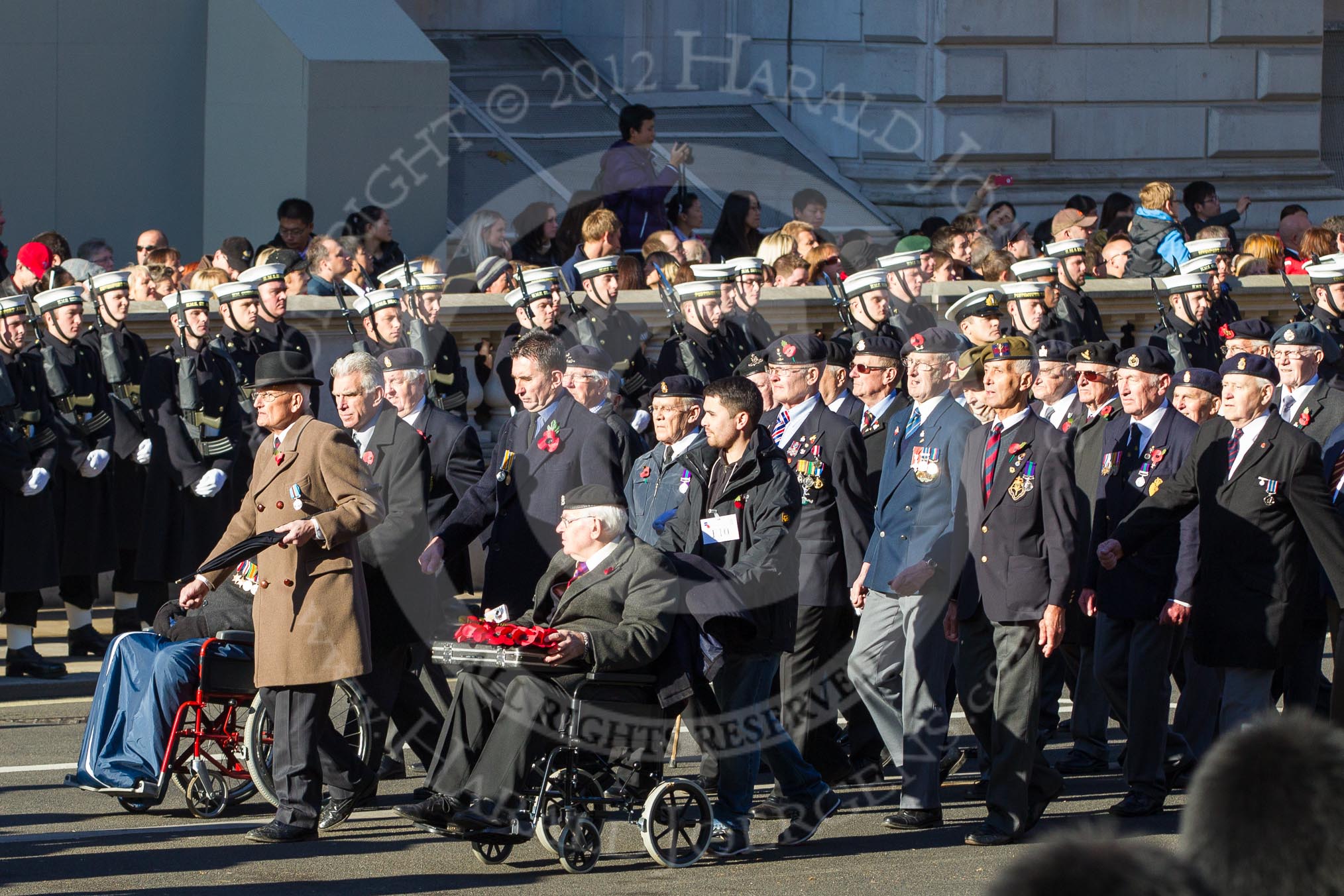 Remembrance Sunday 2012 Cenotaph March Past: Group F10 - National Service Veterans Alliance..
Whitehall, Cenotaph,
London SW1,

United Kingdom,
on 11 November 2012 at 11:46, image #453