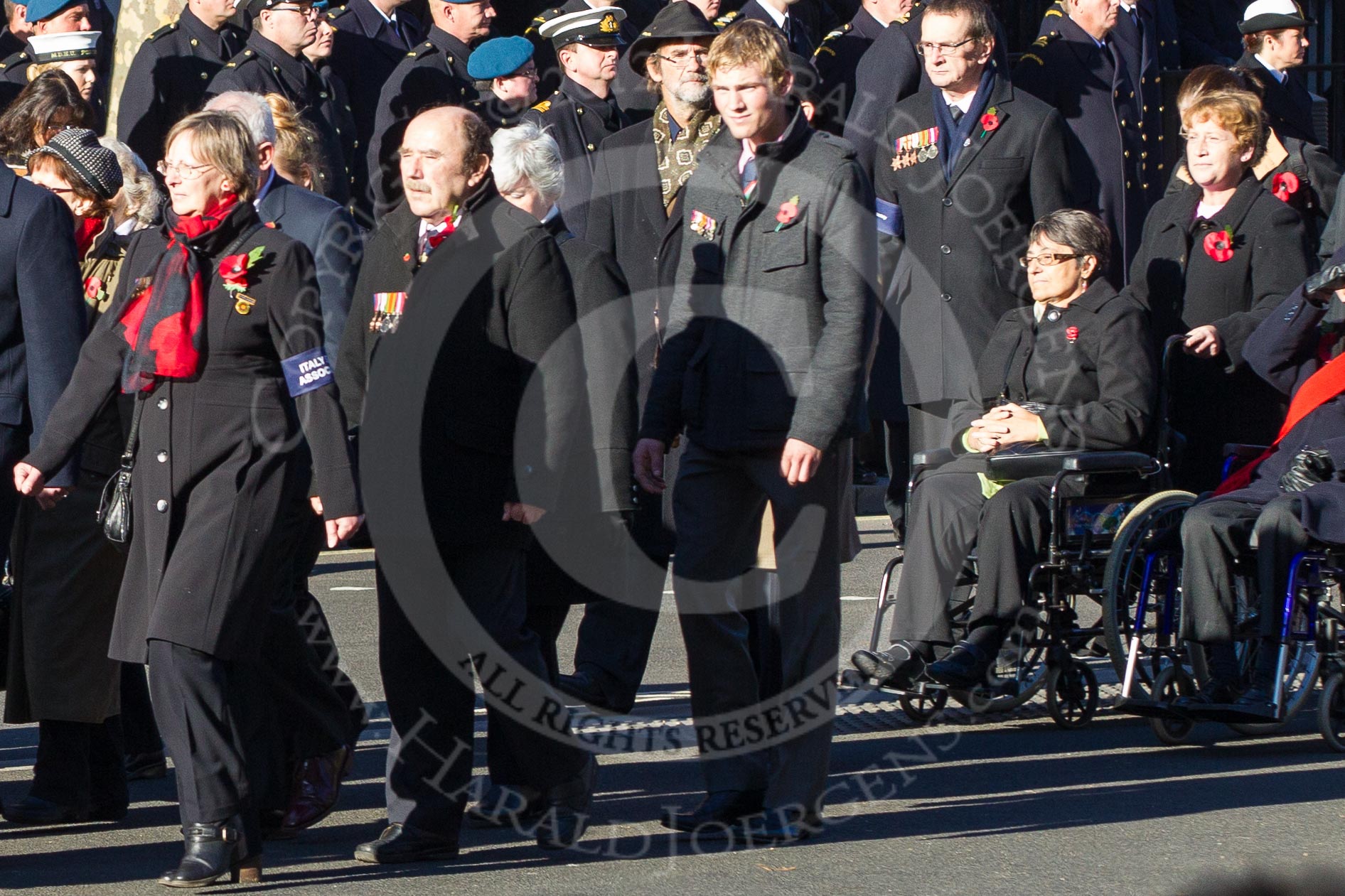 Remembrance Sunday 2012 Cenotaph March Past: Group F11 - Italy Star Association..
Whitehall, Cenotaph,
London SW1,

United Kingdom,
on 11 November 2012 at 11:46, image #461