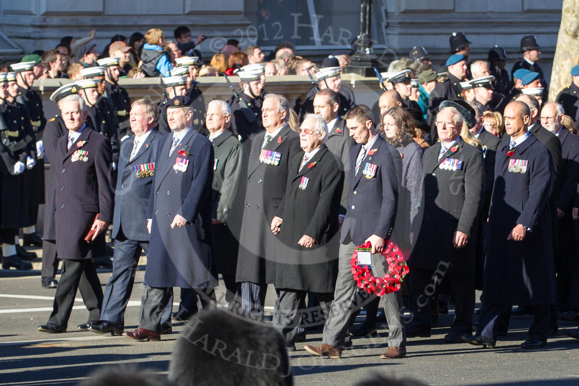 Remembrance Sunday 2012 Cenotaph March Past: Group F13 - Gallantry Medallists League..
Whitehall, Cenotaph,
London SW1,

United Kingdom,
on 11 November 2012 at 11:47, image #480