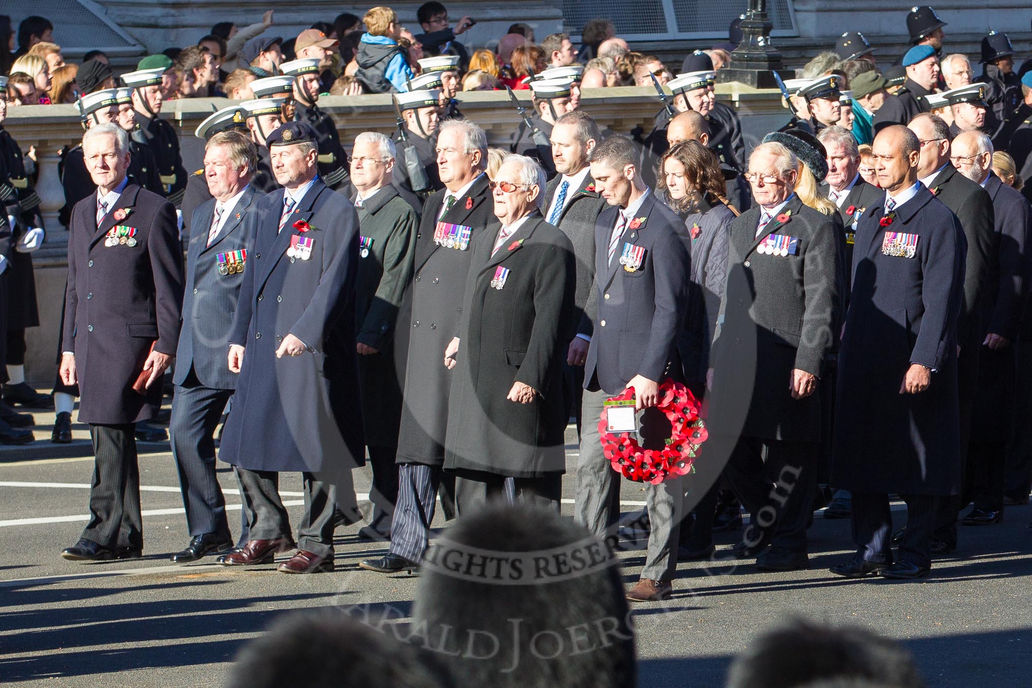 Remembrance Sunday 2012 Cenotaph March Past: Group F13 - Gallantry Medallists League..
Whitehall, Cenotaph,
London SW1,

United Kingdom,
on 11 November 2012 at 11:47, image #484