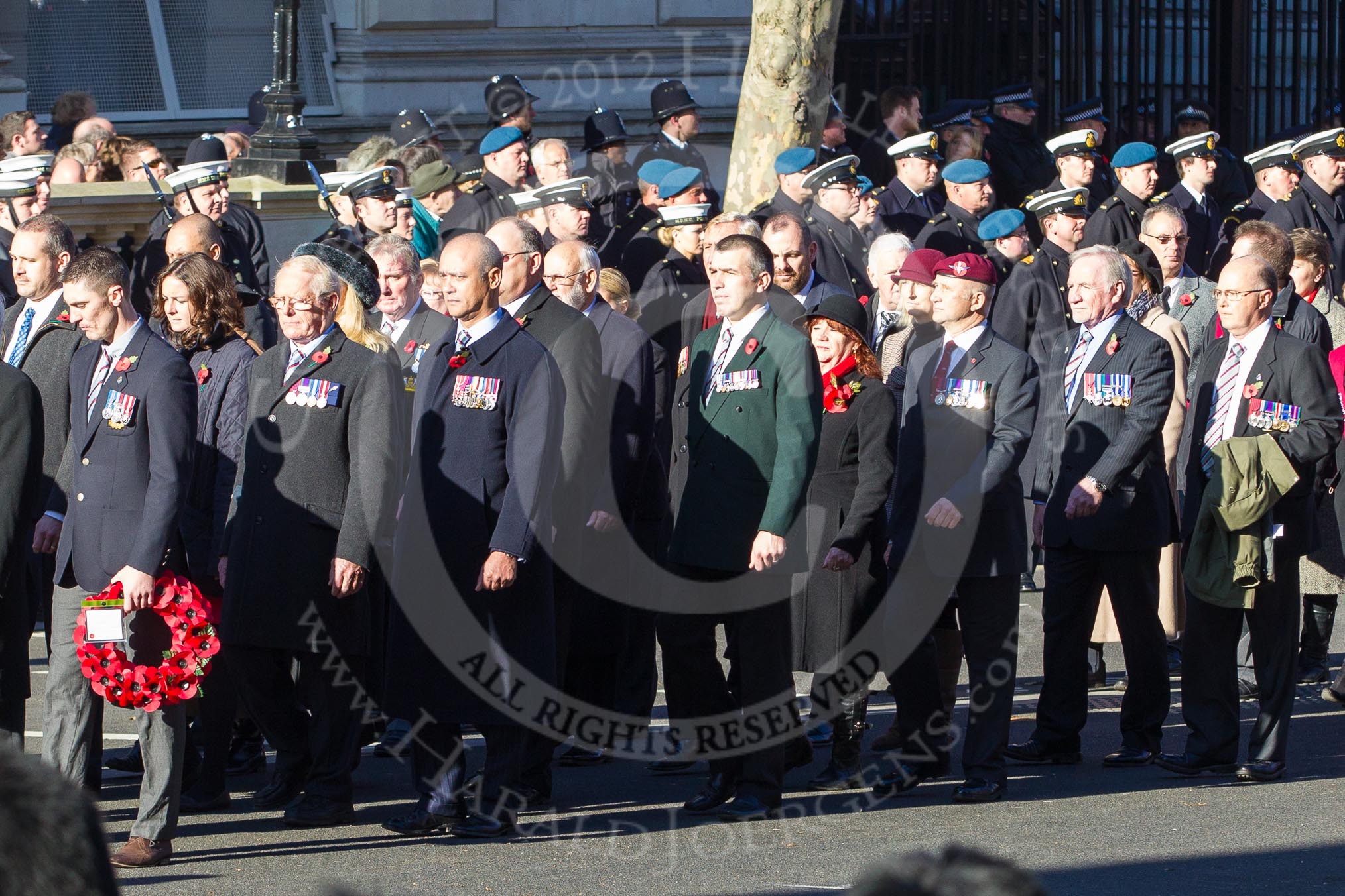 Remembrance Sunday 2012 Cenotaph March Past: Group F13 - Gallantry Medallists League..
Whitehall, Cenotaph,
London SW1,

United Kingdom,
on 11 November 2012 at 11:47, image #485