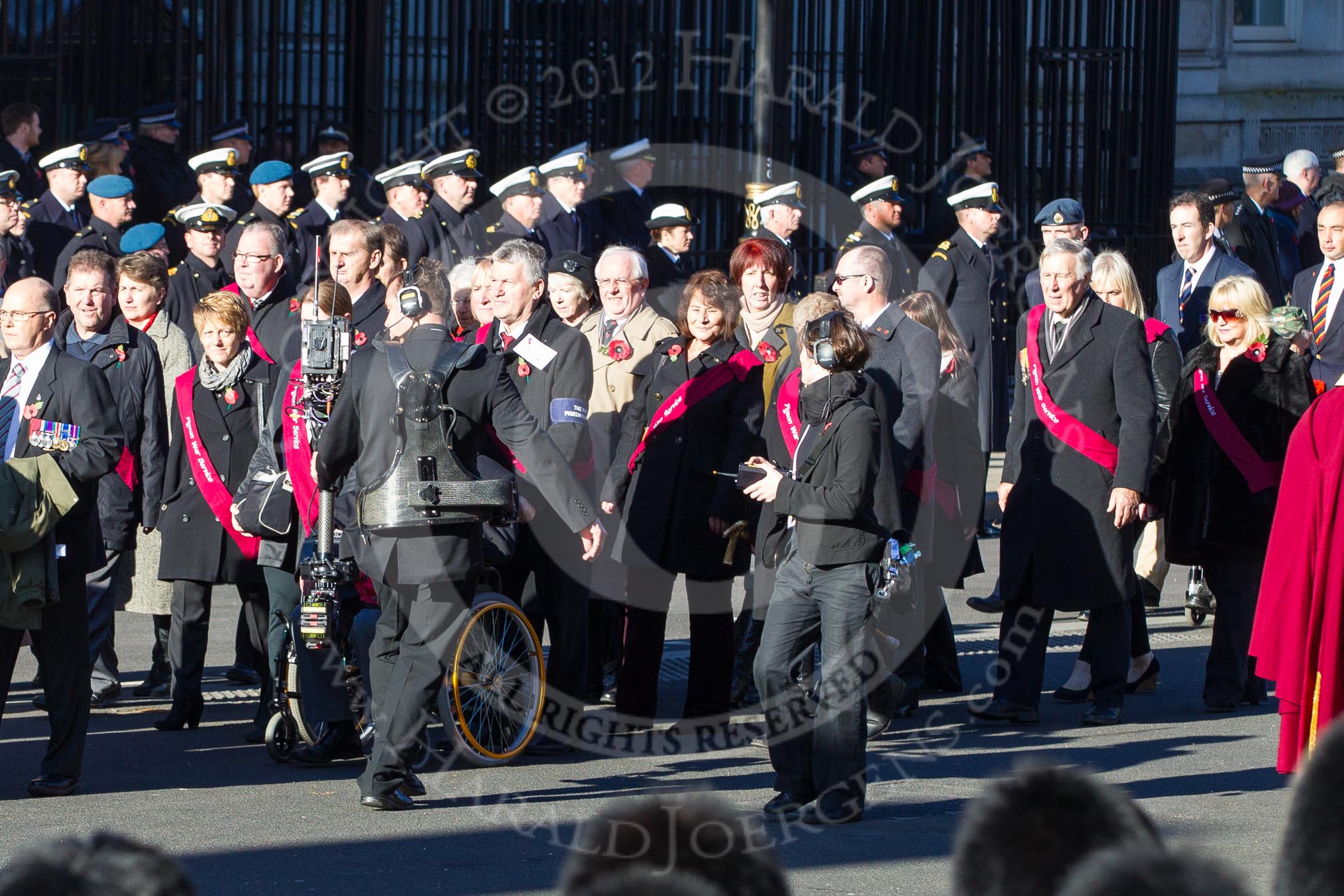 Remembrance Sunday 2012 Cenotaph March Past: Group F14 - National Pigeon War Service..
Whitehall, Cenotaph,
London SW1,

United Kingdom,
on 11 November 2012 at 11:47, image #489